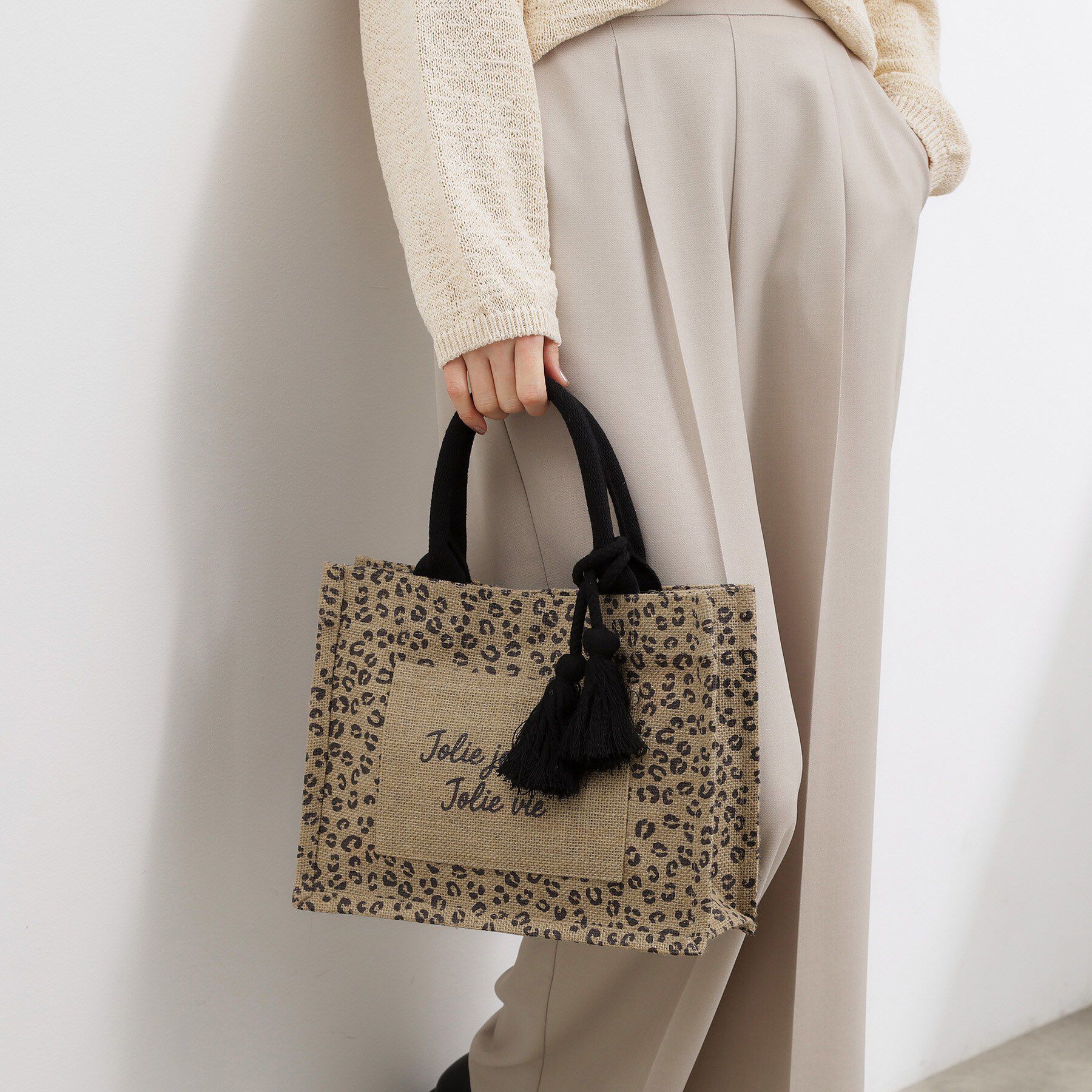 grove「アソートジュートタッセルトート」|トートバッグ|