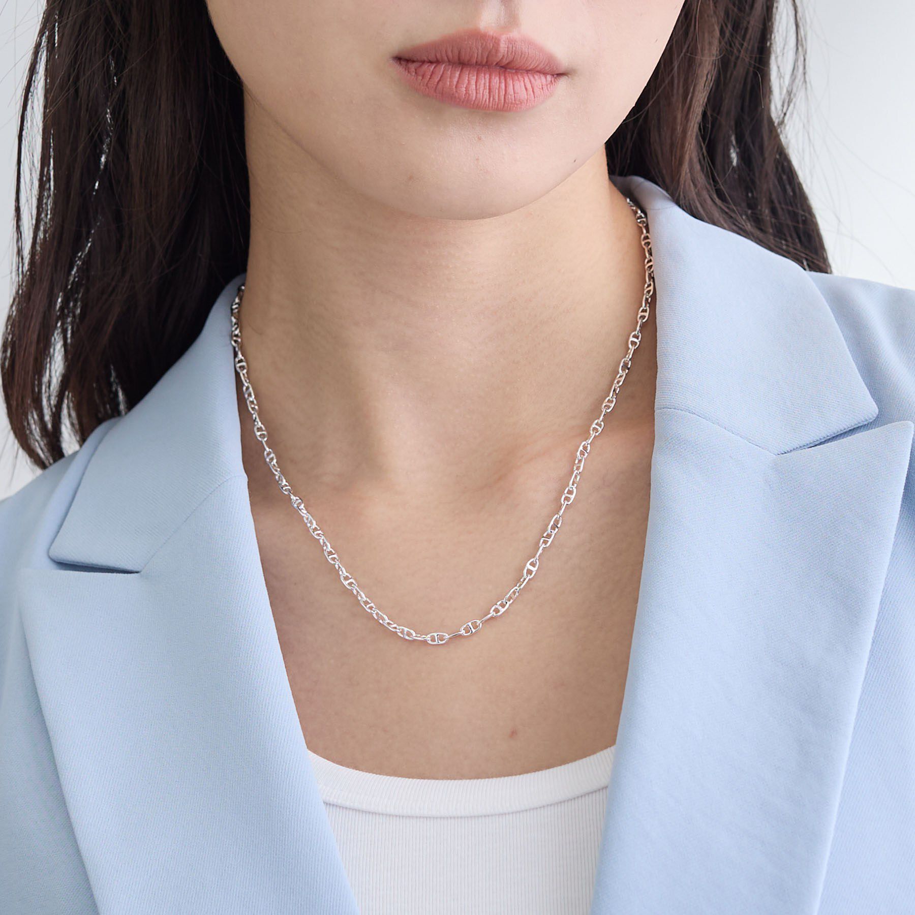 INDIVI「【2WAY／2連セット】パール調＆チェーンミックスネックレス」|ネックレス|