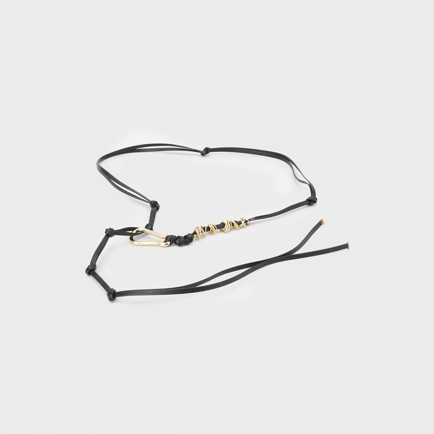 GALLEST「【LAPUIS】Coil Leather Belt」|ベルト|ゴールド(007)