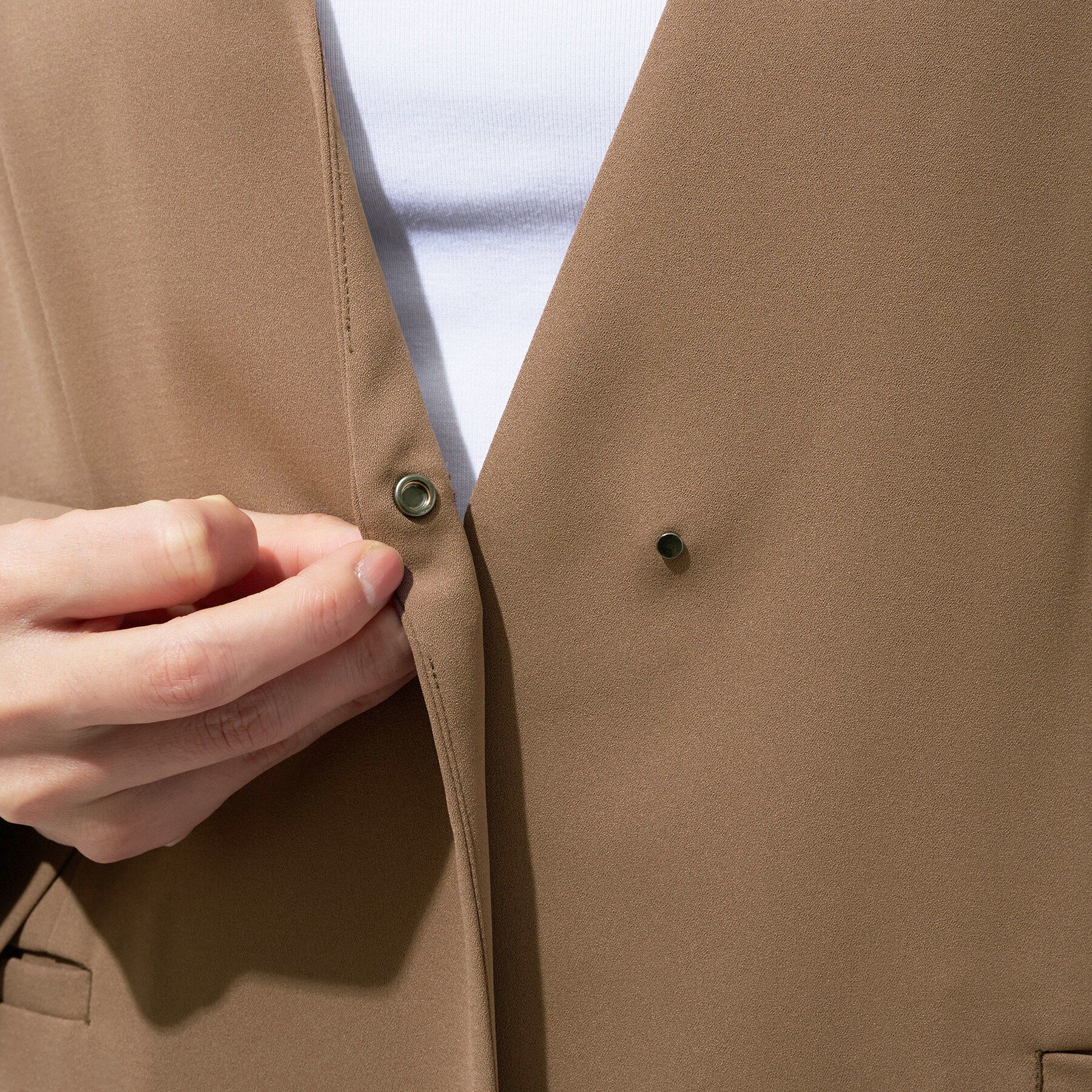 INDIVI「【さらに軽く軽快！／着る日傘】ノーカラージャケット」|ノーカラージャケット|