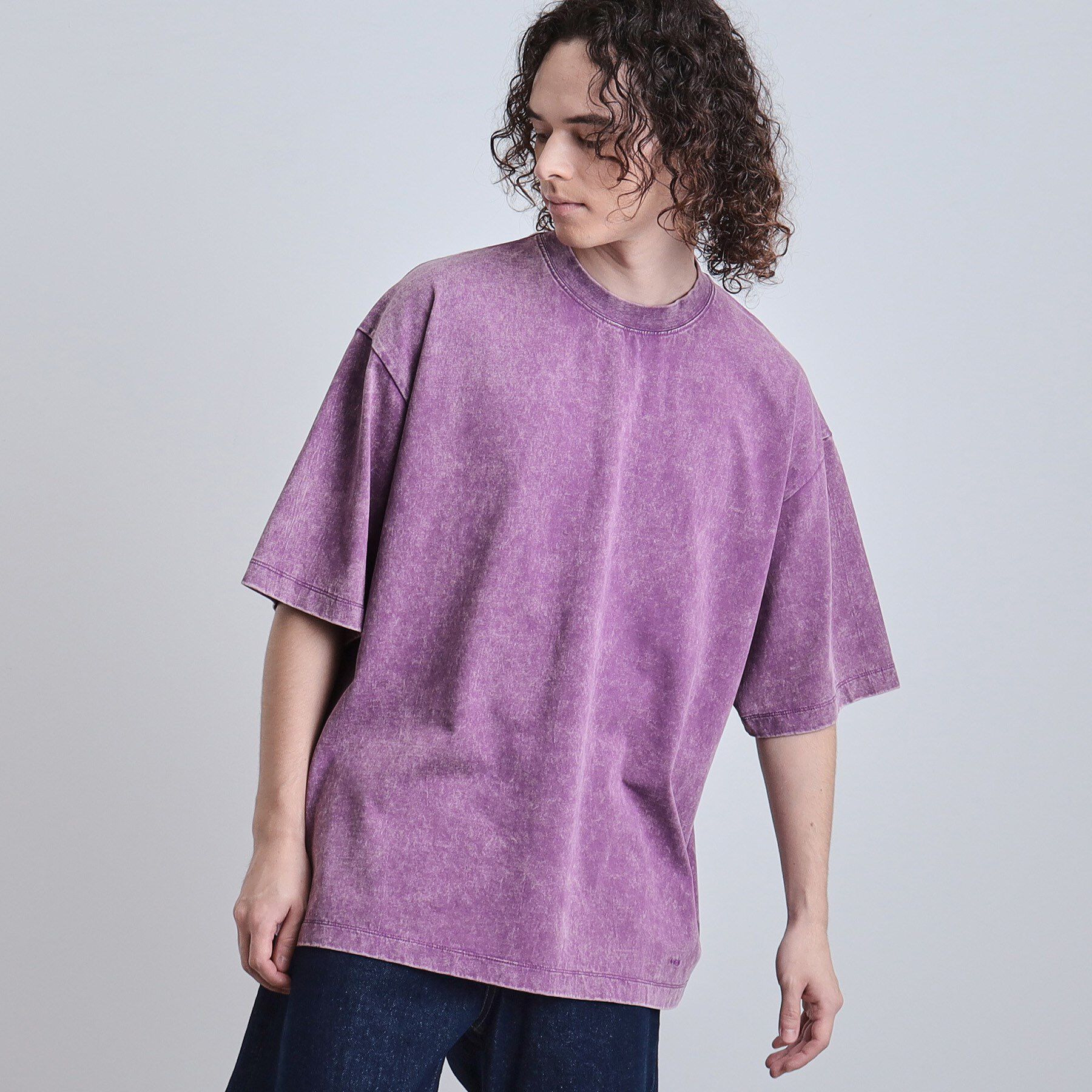 tk.TAKEO KIKUCHI「ヴィンテージライクカットソー」|Tシャツ・カットソー|パープル(082)