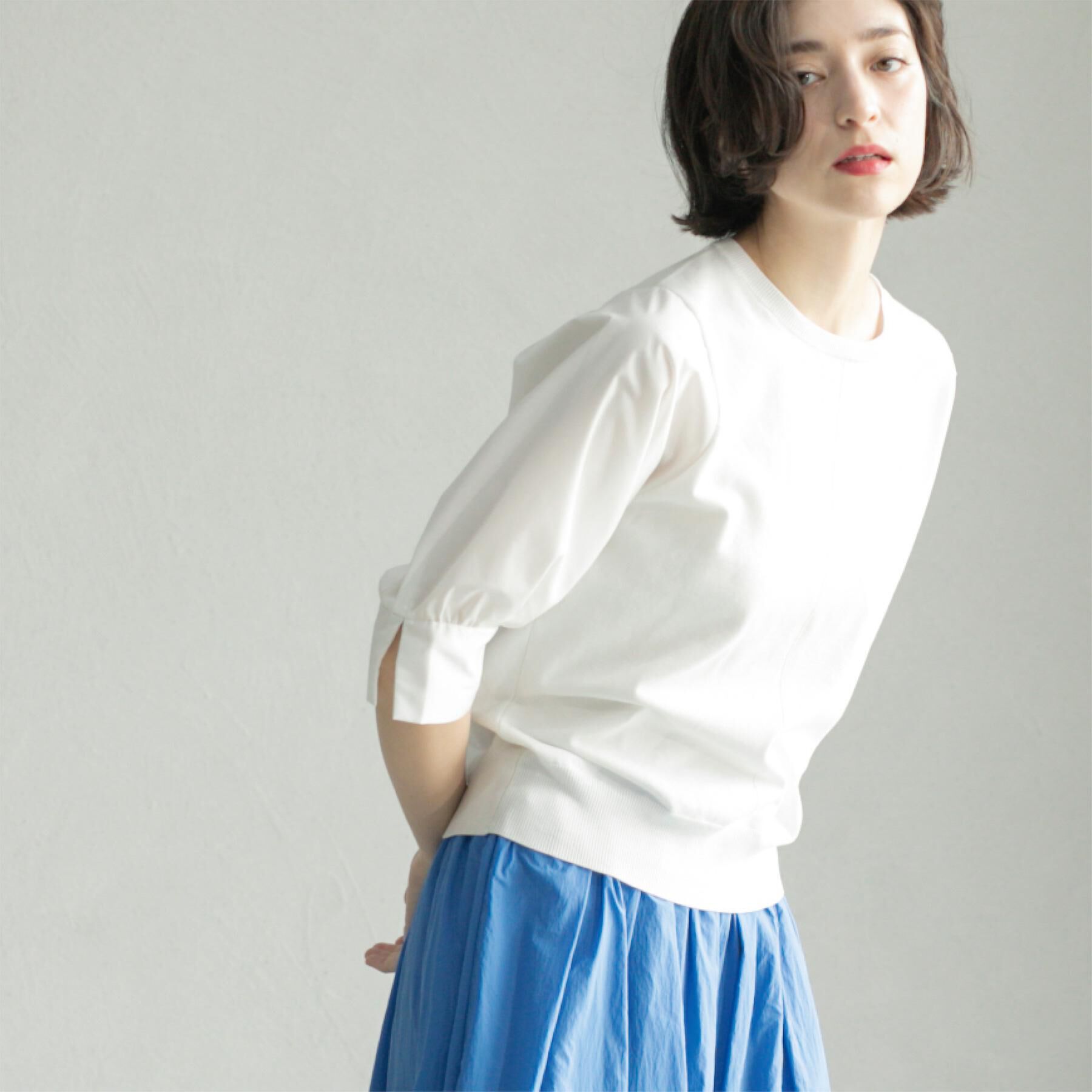 OPAQUE.CLIP「フハクスリーブドッキングニット【洗濯機洗い可】」|ニット・セーター|