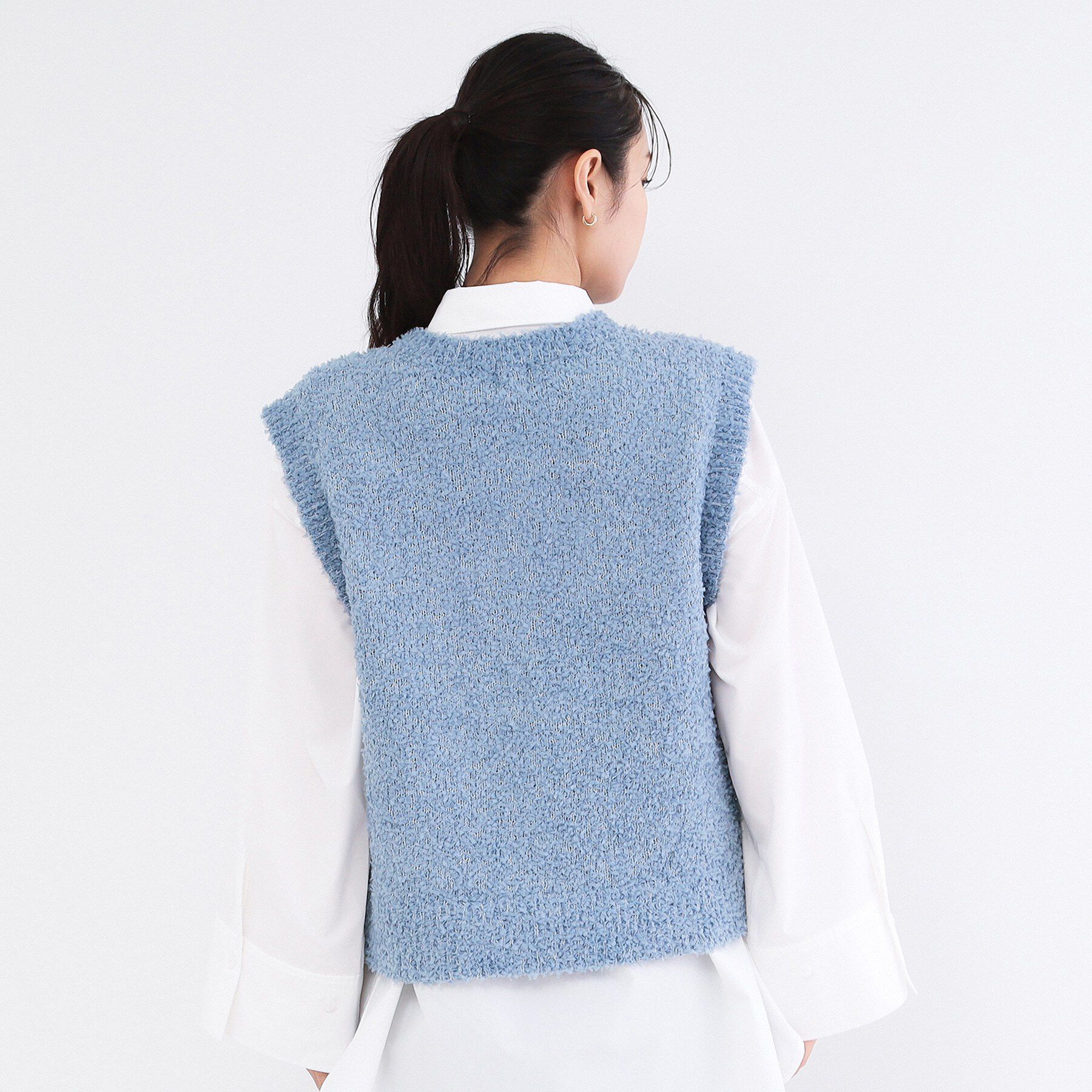 OPAQUE.CLIP「変形金ボタンニットベスト【洗濯機OK】」|ベスト・ジレ|