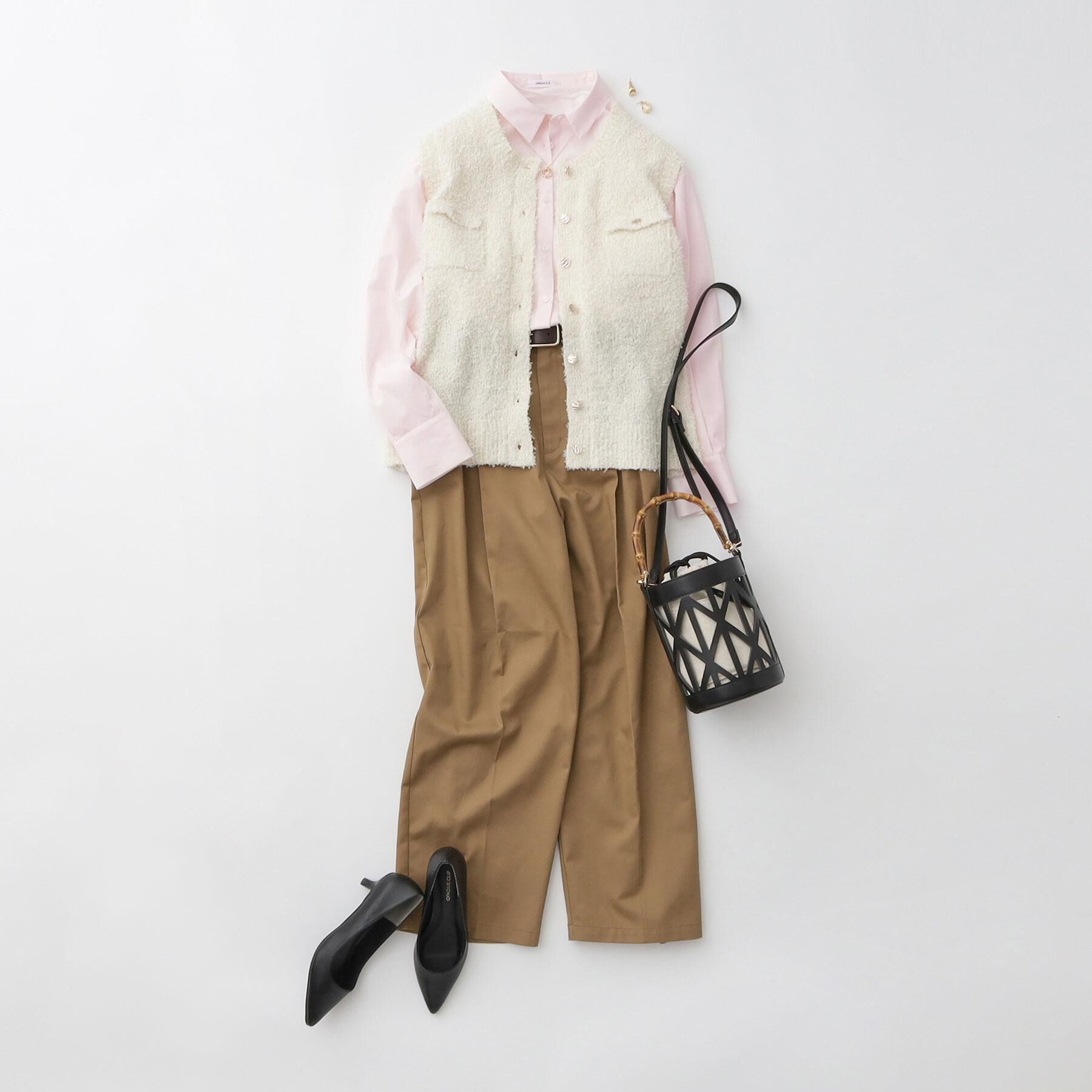 OPAQUE.CLIP「変形金ボタンニットベスト【洗濯機OK】」|ベスト・ジレ|