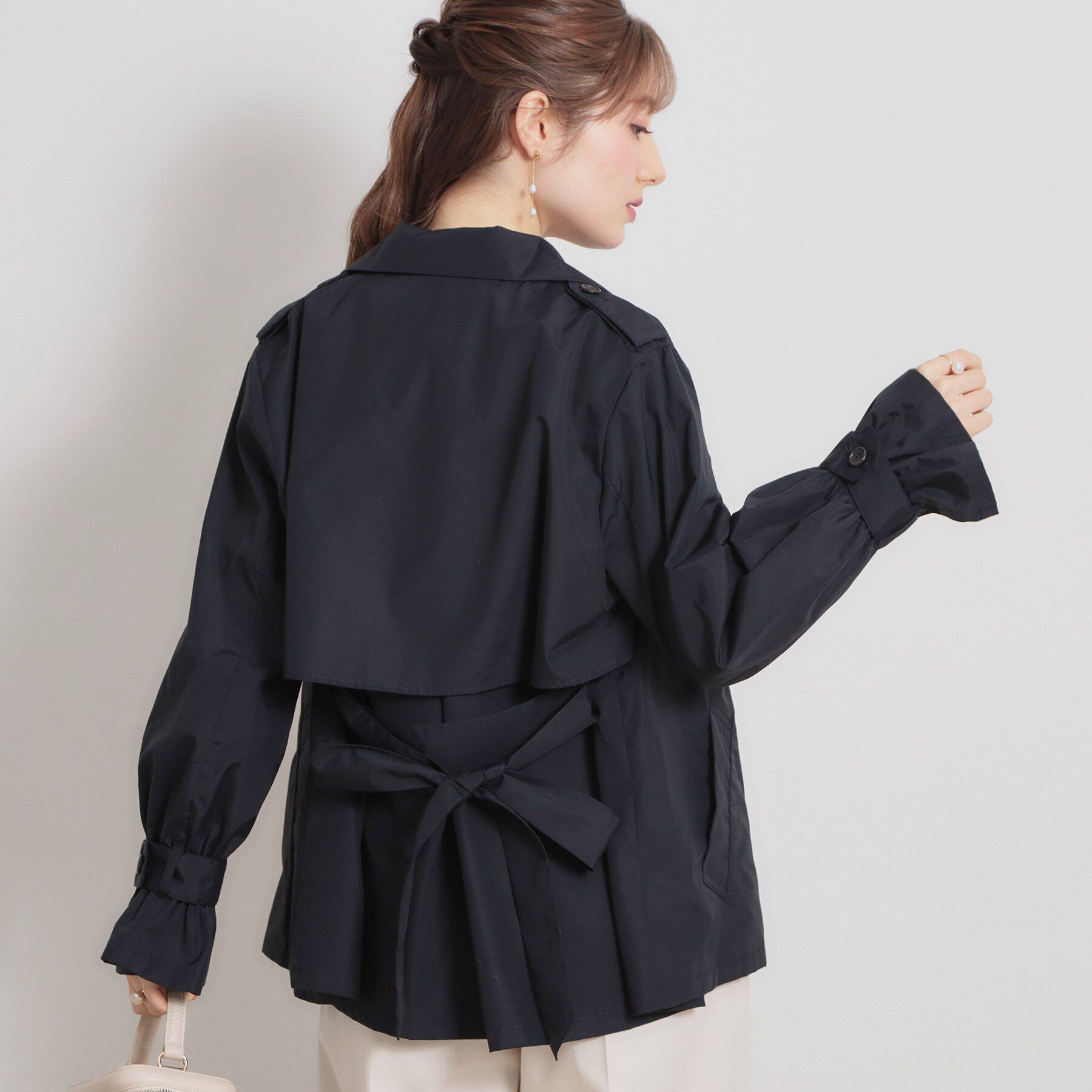 Couture broach「【撥水・洗える】ハーフ トレンチコート」|トレンチコート|