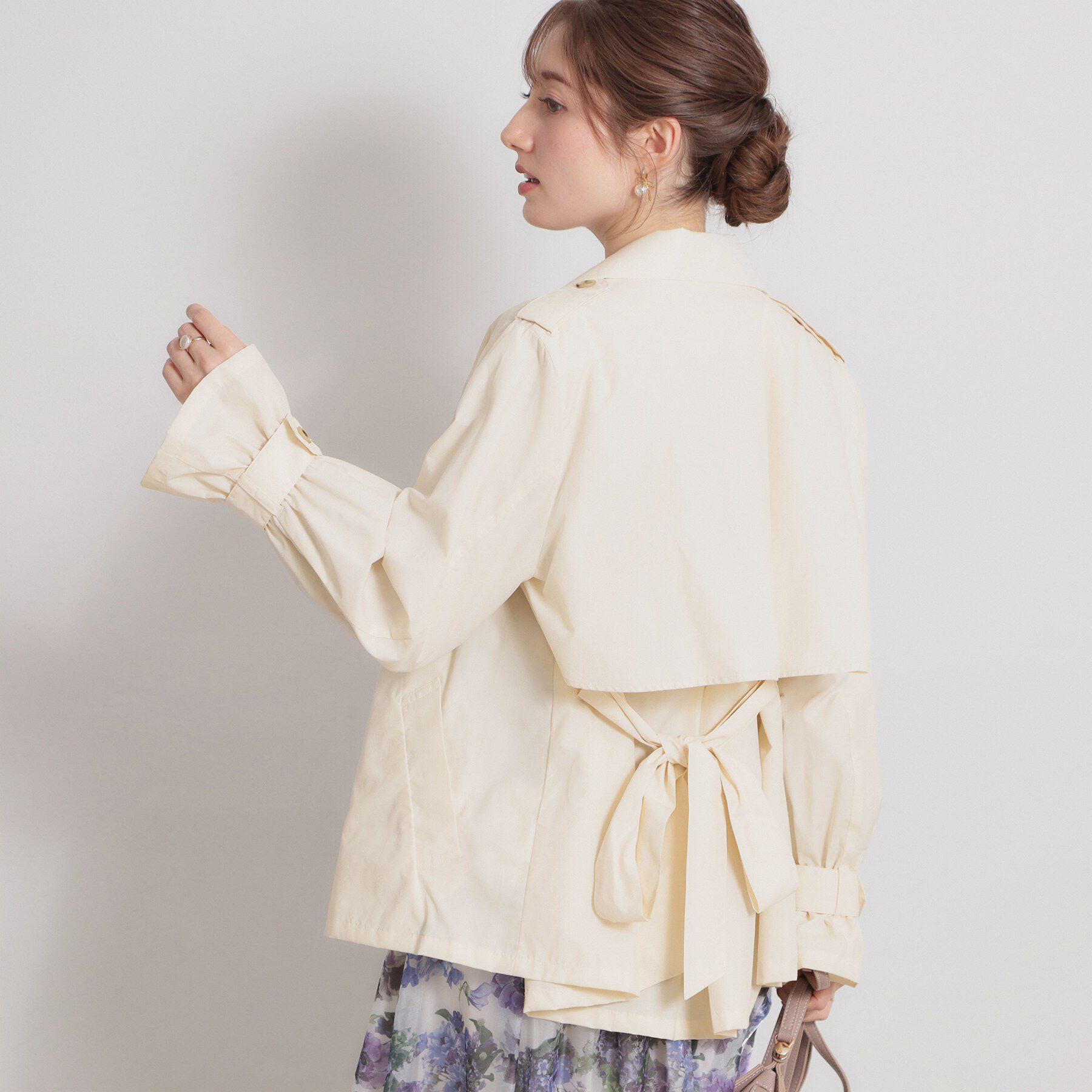 Couture broach「【撥水・洗える】ハーフ トレンチコート」|トレンチコート|