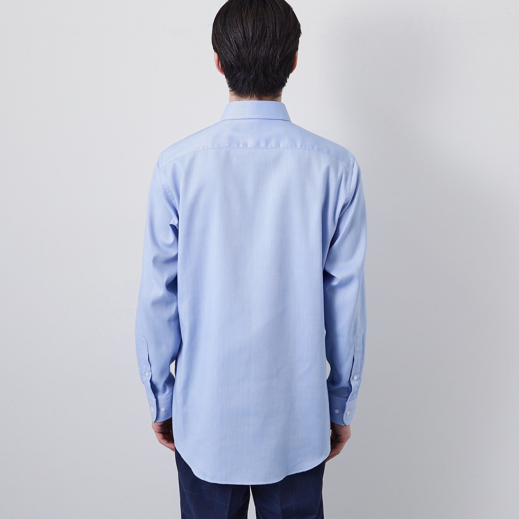 THE SHOP TK「【ビジネス/セレモニー】ドレスへリンボン長袖シャツ」|シャツ・ブラウス|