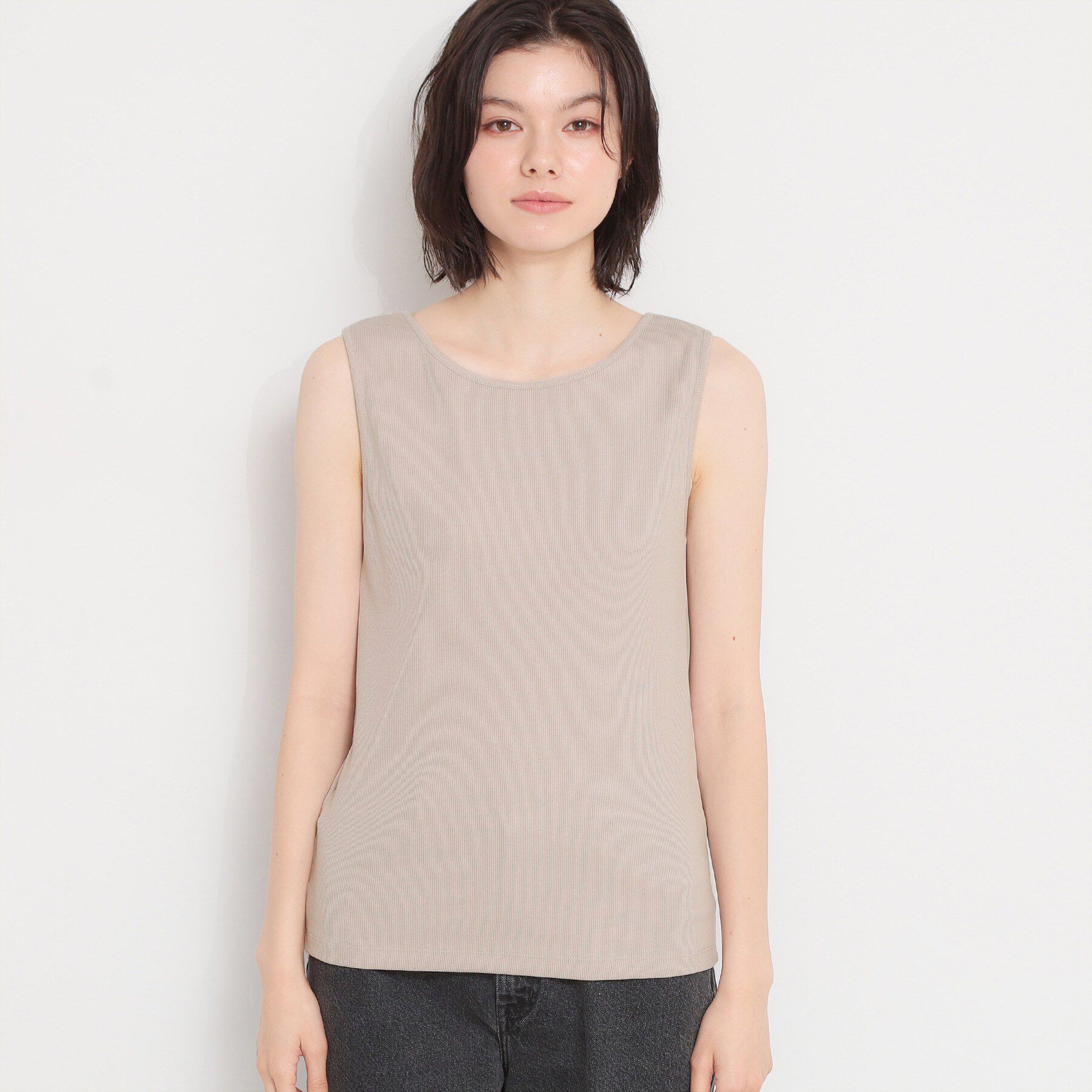 THE SHOP TK「【前後2WAY】スクエアネックテレコタンク」|キャミソール|