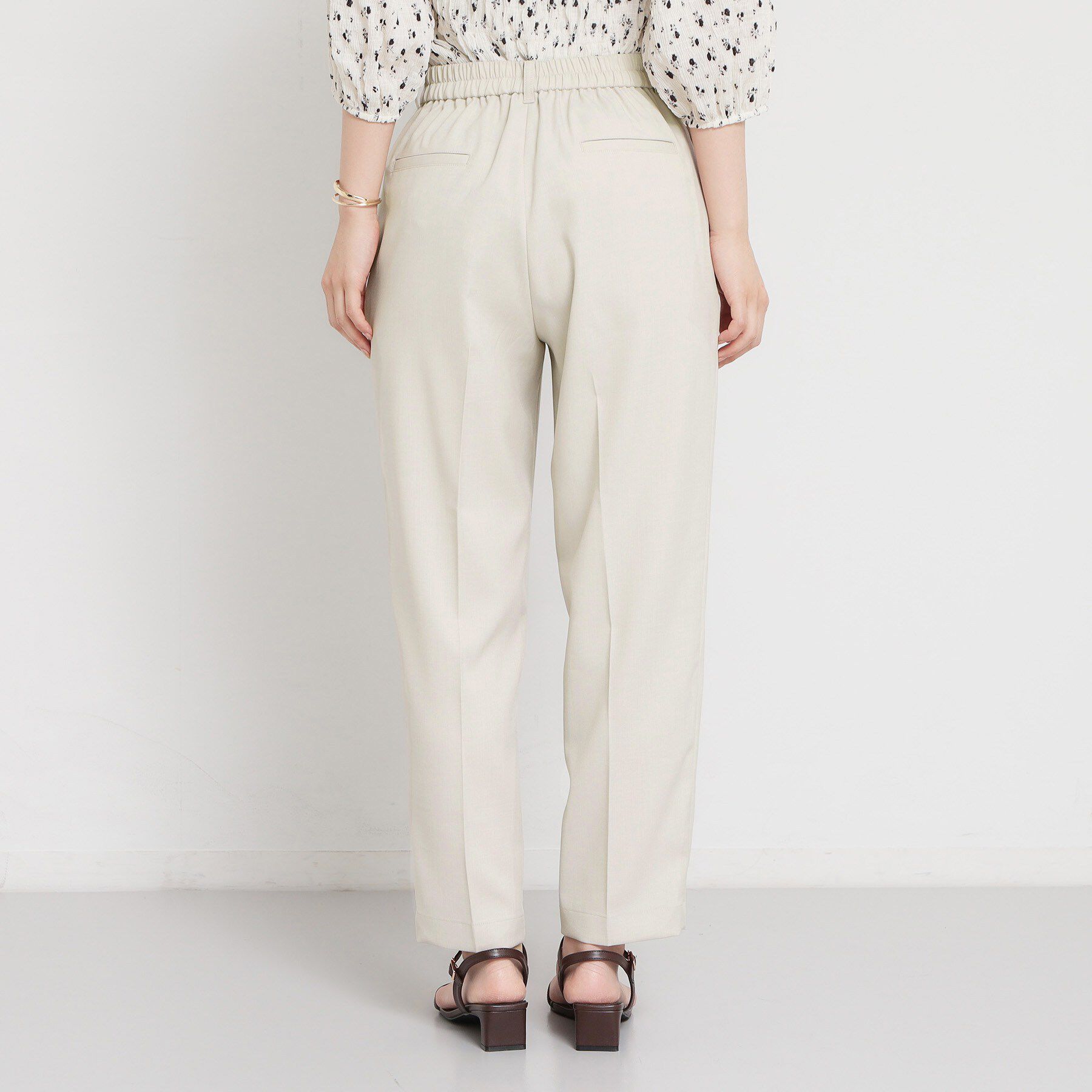 THE SHOP TK「【洗える】麻調テーパードパンツ」|その他|