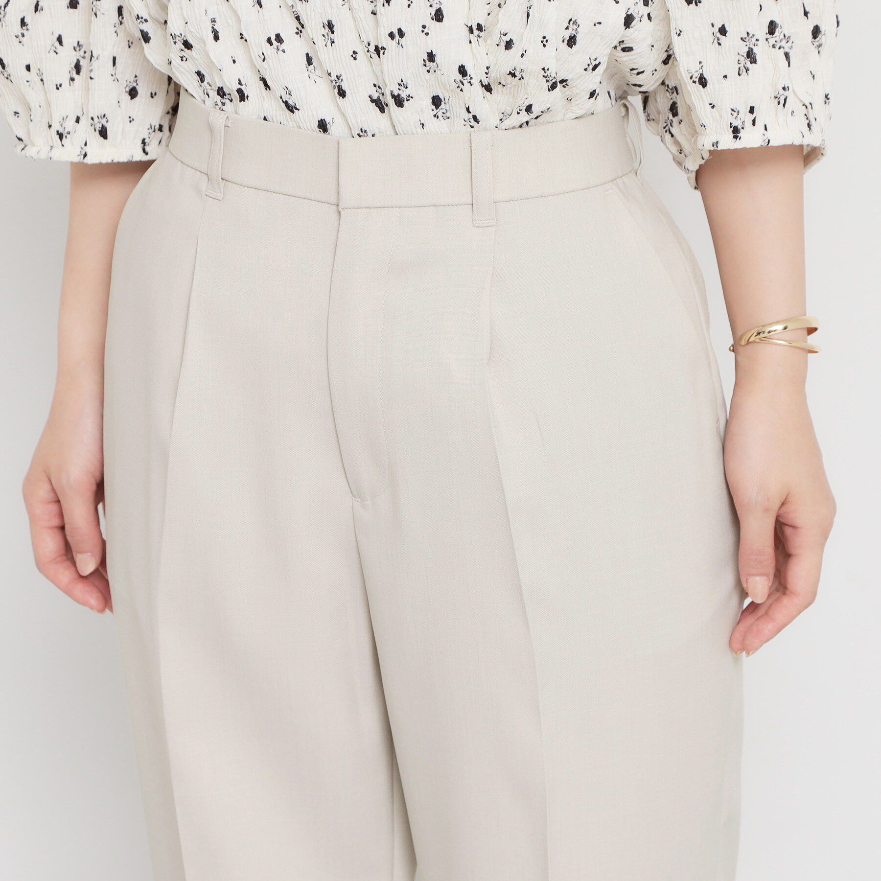 THE SHOP TK「【洗える】麻調テーパードパンツ」|その他|