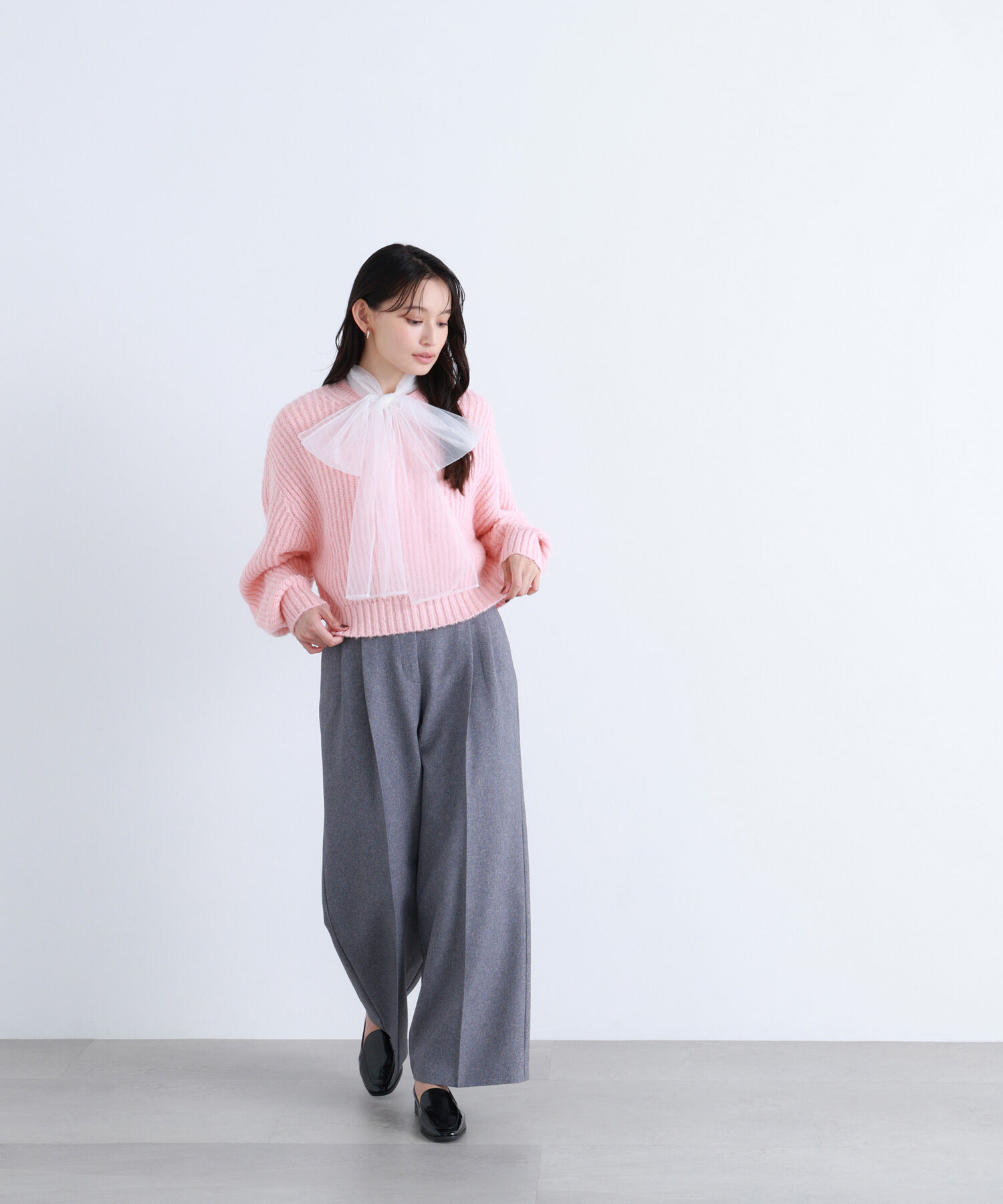  「クロップドアゼフォルムニット」|ニット・セーター|