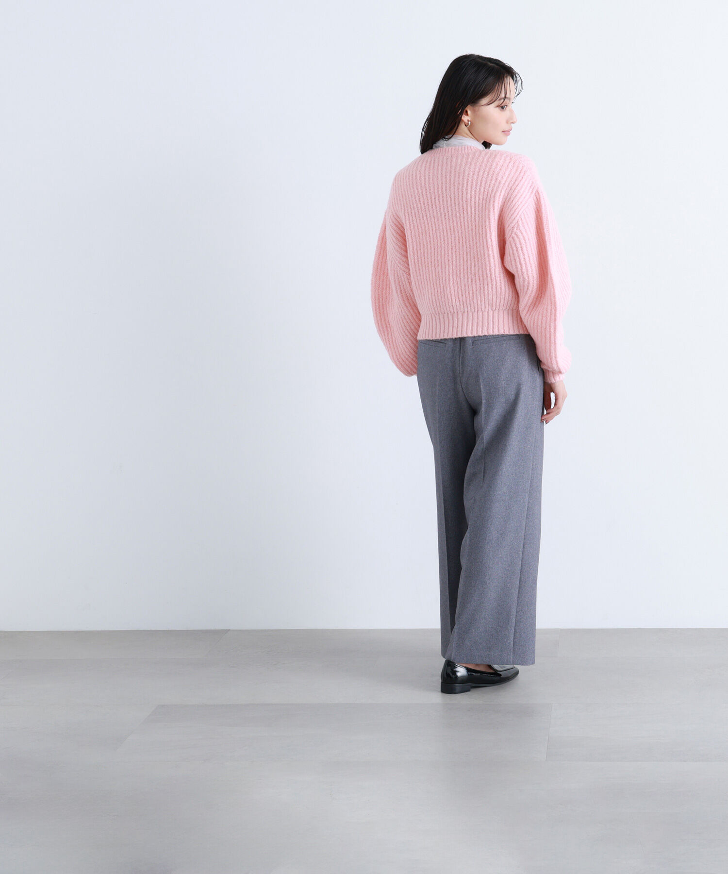  「クロップドアゼフォルムニット」|ニット・セーター|