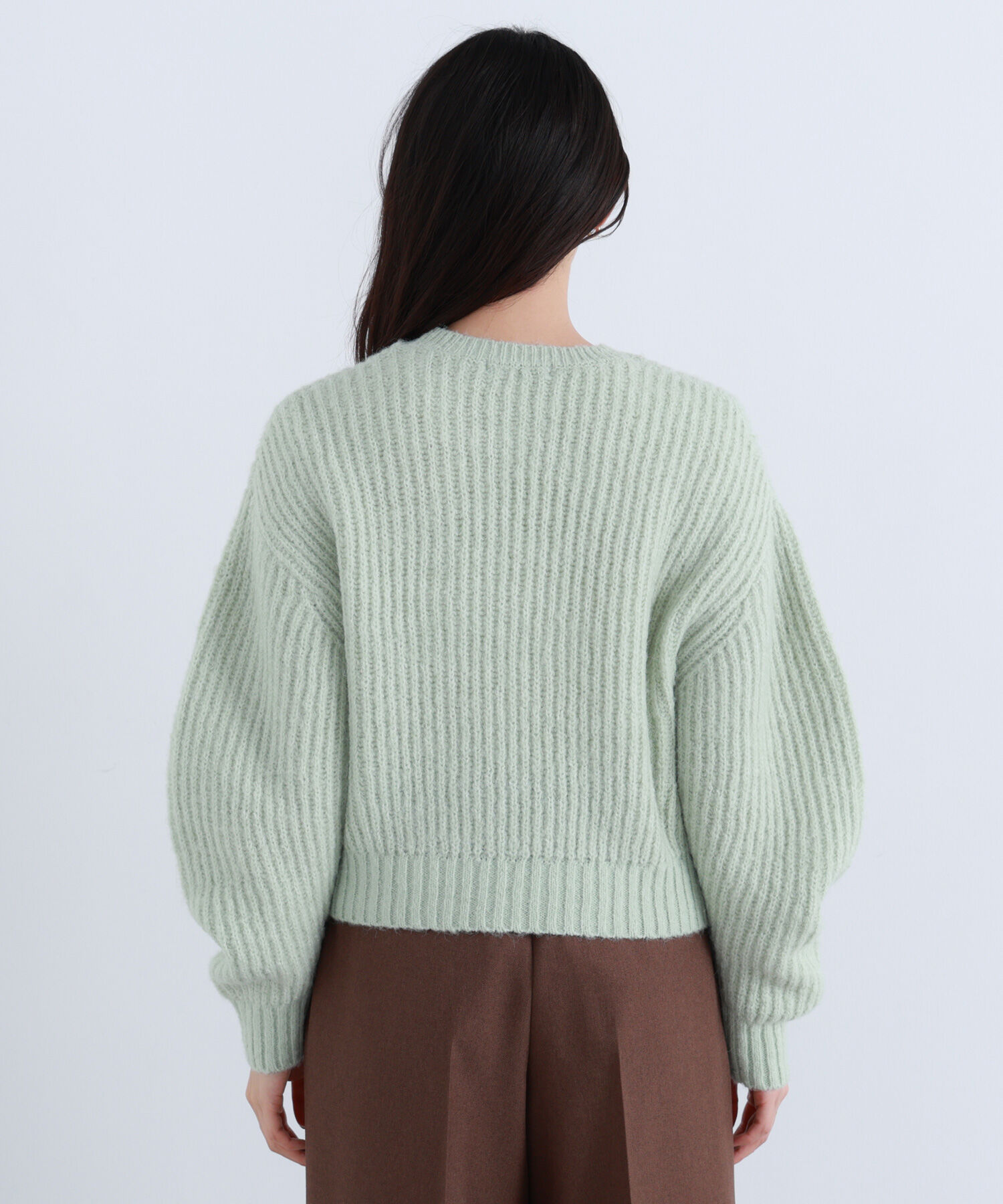  「クロップドアゼフォルムニット」|ニット・セーター|