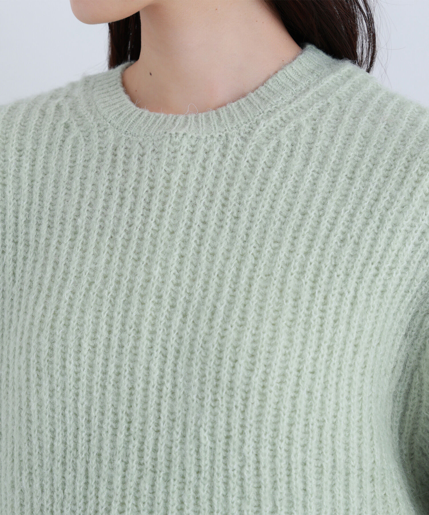  「クロップドアゼフォルムニット」|ニット・セーター|