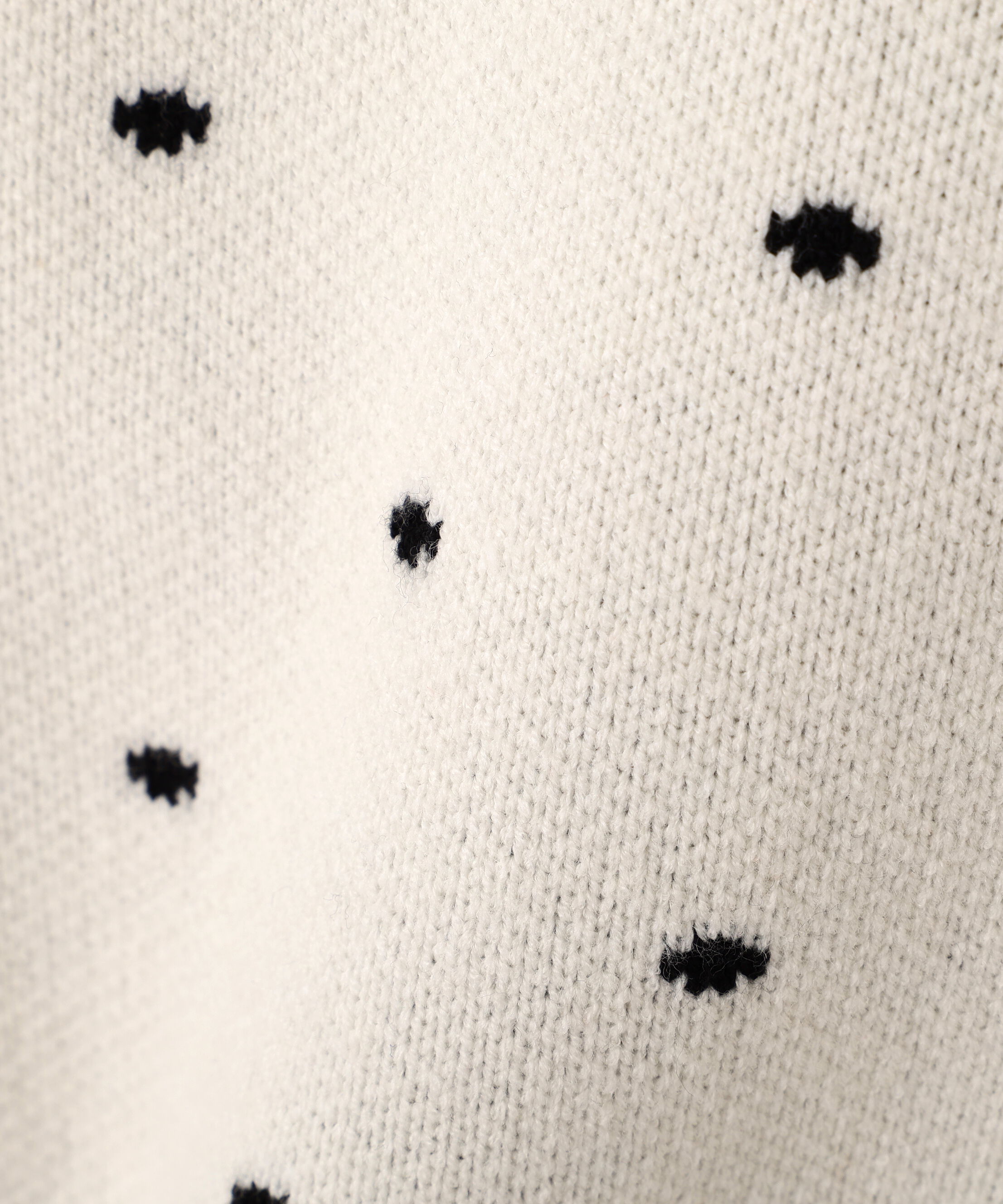  「ハートボタンドット柄カーディガン」|ニット・セーター|