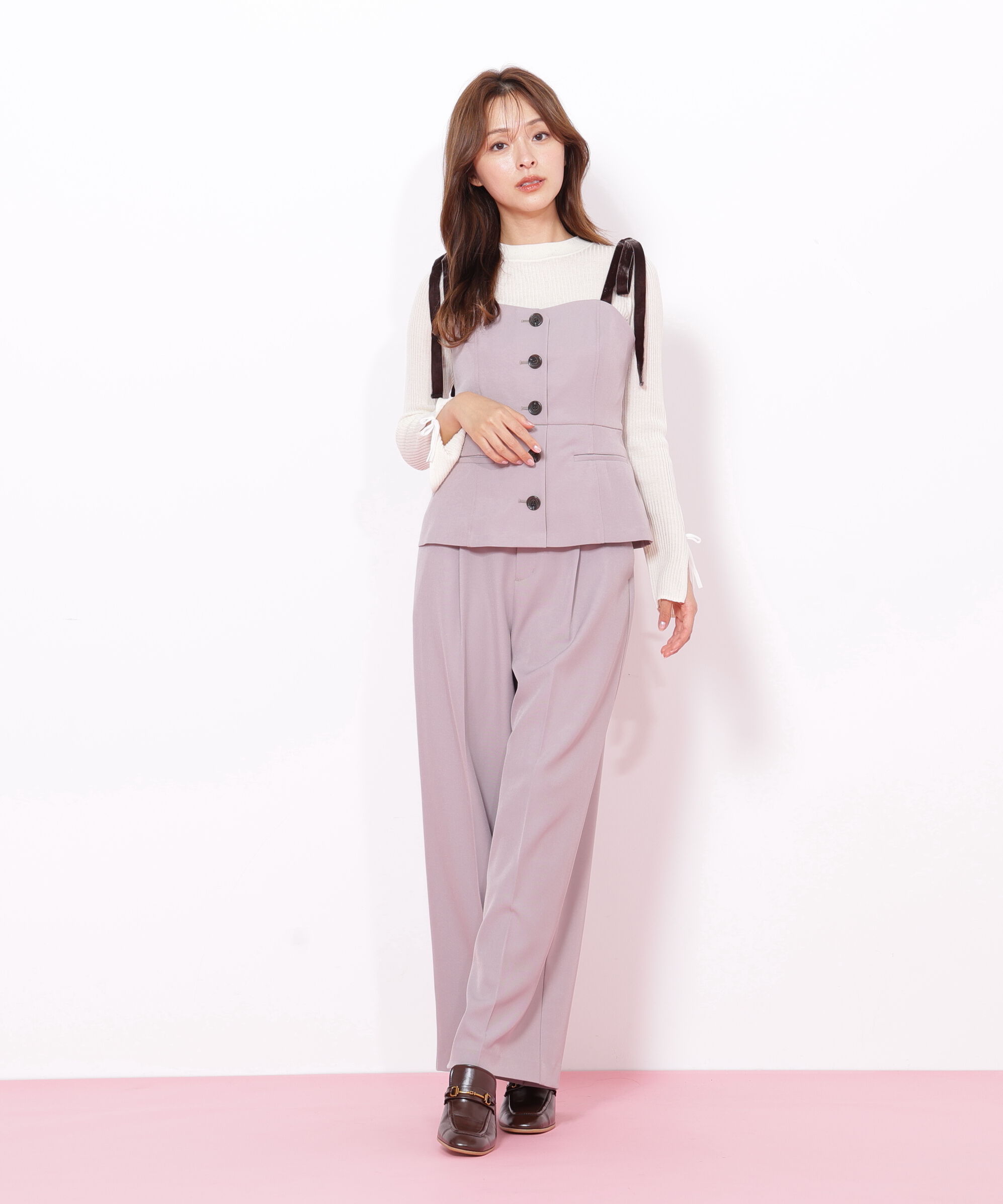  「＜セットアップ対応＞ベーシックツイルビットベルトパンツ」|その他|