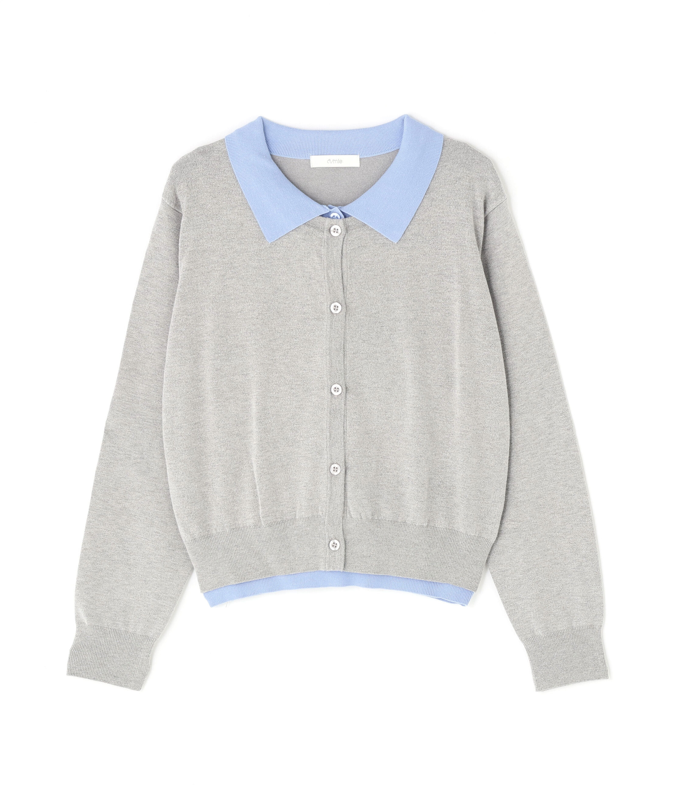 PROPORTION BODY DRESSING「〈a/mie〉レイヤード風カーディガン　26SS」|ニット・セーター|