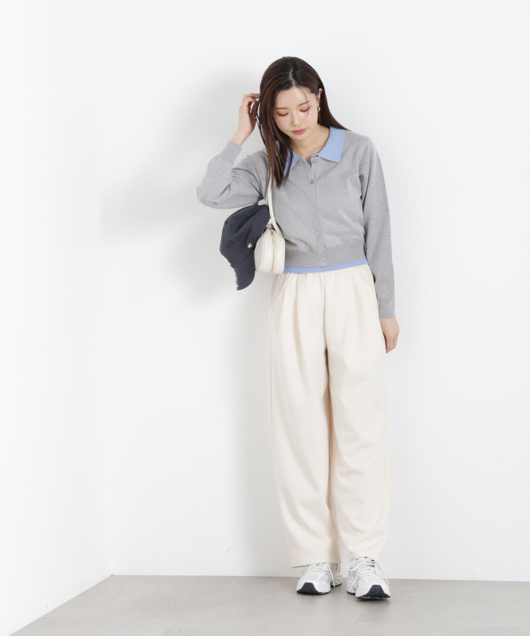 PROPORTION BODY DRESSING「〈a/mie〉レイヤード風カーディガン　26SS」|ニット・セーター|