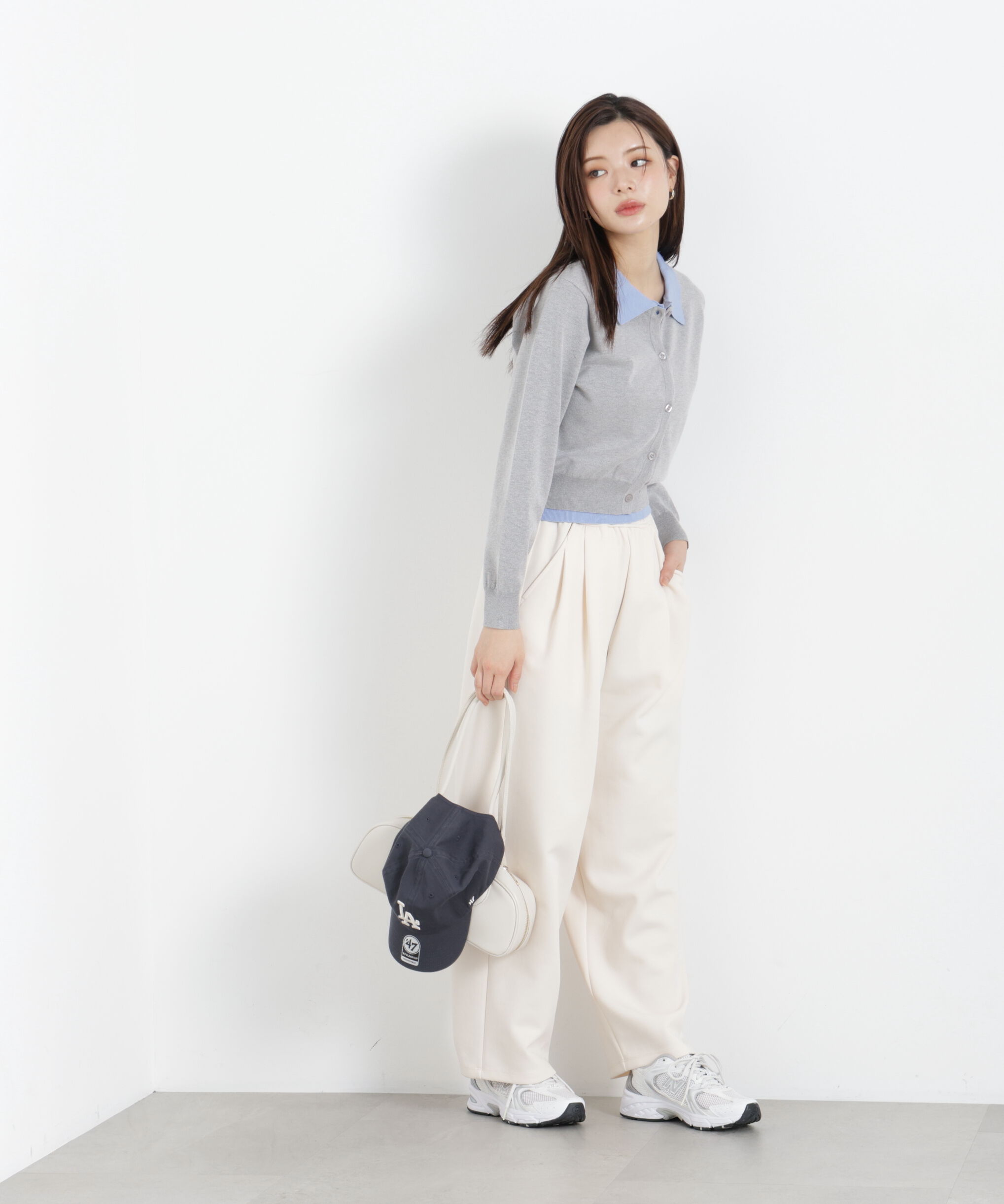 PROPORTION BODY DRESSING「〈a/mie〉レイヤード風カーディガン　26SS」|ニット・セーター|