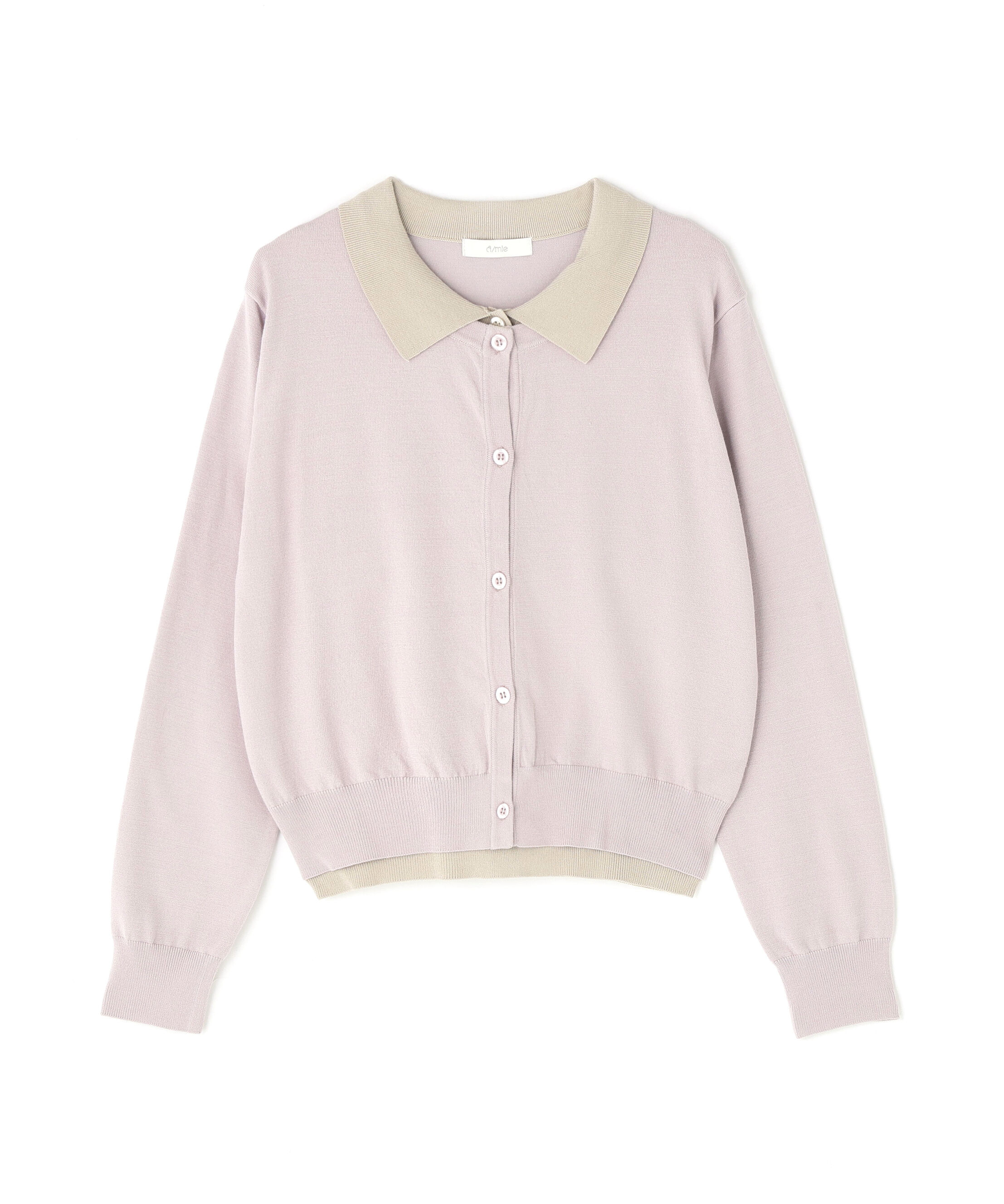 PROPORTION BODY DRESSING「〈a/mie〉レイヤード風カーディガン　26SS」|ニット・セーター|