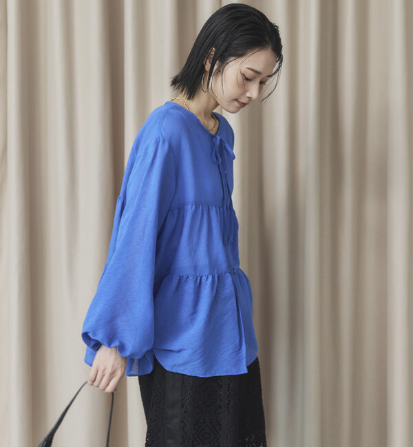 Doux archives「ティアードギャザーチュニック」|シャツ・ブラウス|
