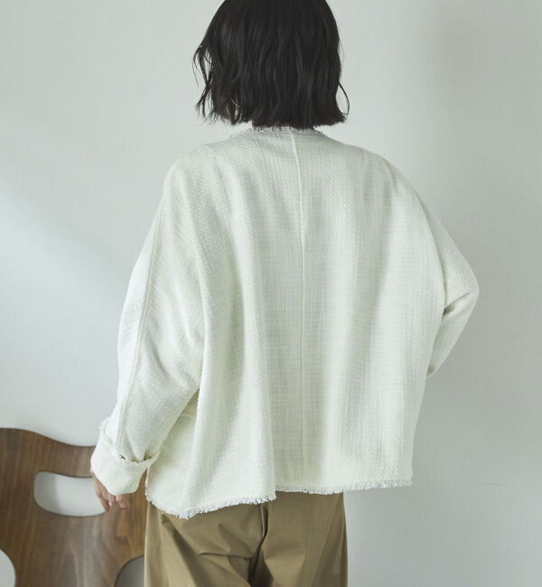 Doux archives「ドルマンツイードノーカラージャケット」|ノーカラージャケット|