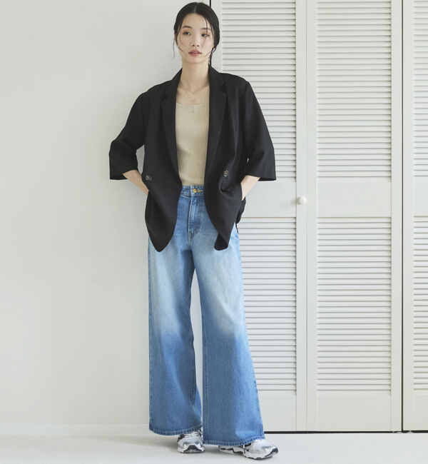 Doux archives「リネン混半袖テーラードジャケット」|テーラードジャケット|