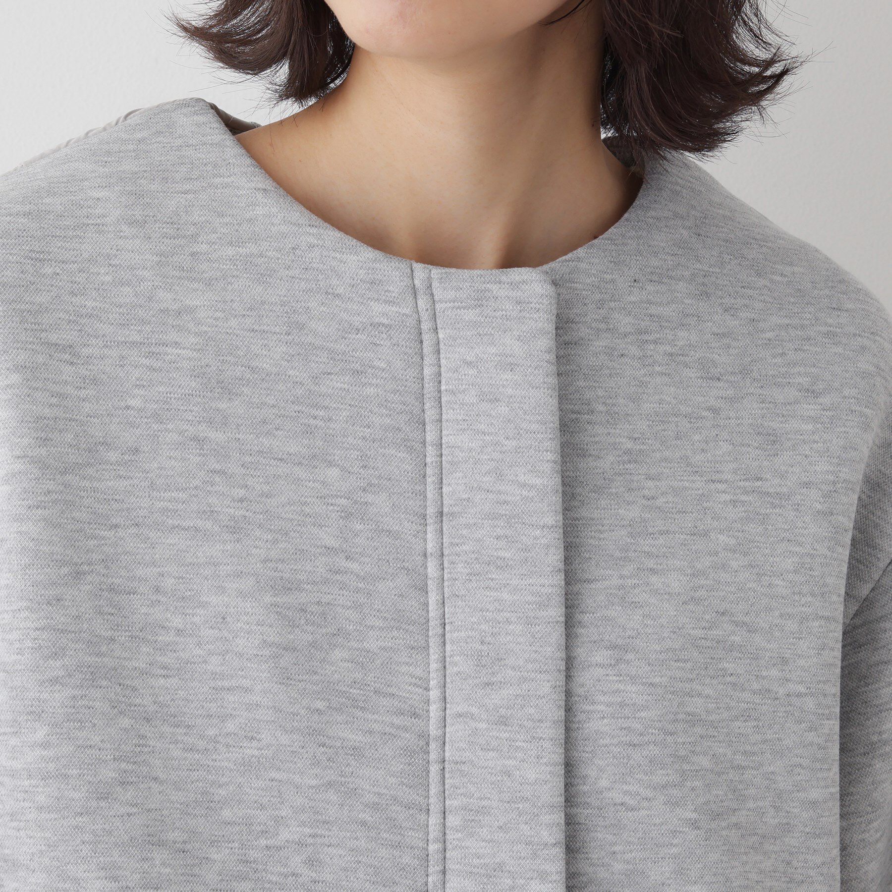 Dessin「【洗える】ダンボールコンビノーカラーコート」|ノーカラーコート|