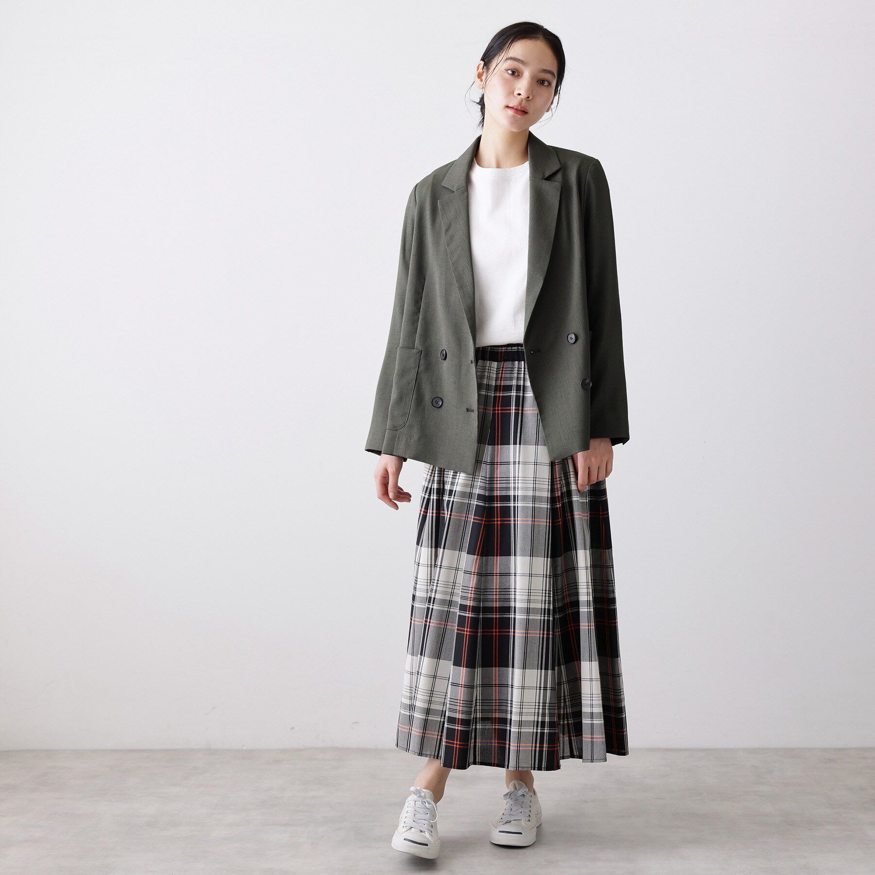 Dessin「【セットアップ可/洗える】リネンライクダブルジャケット」|テーラードジャケット|