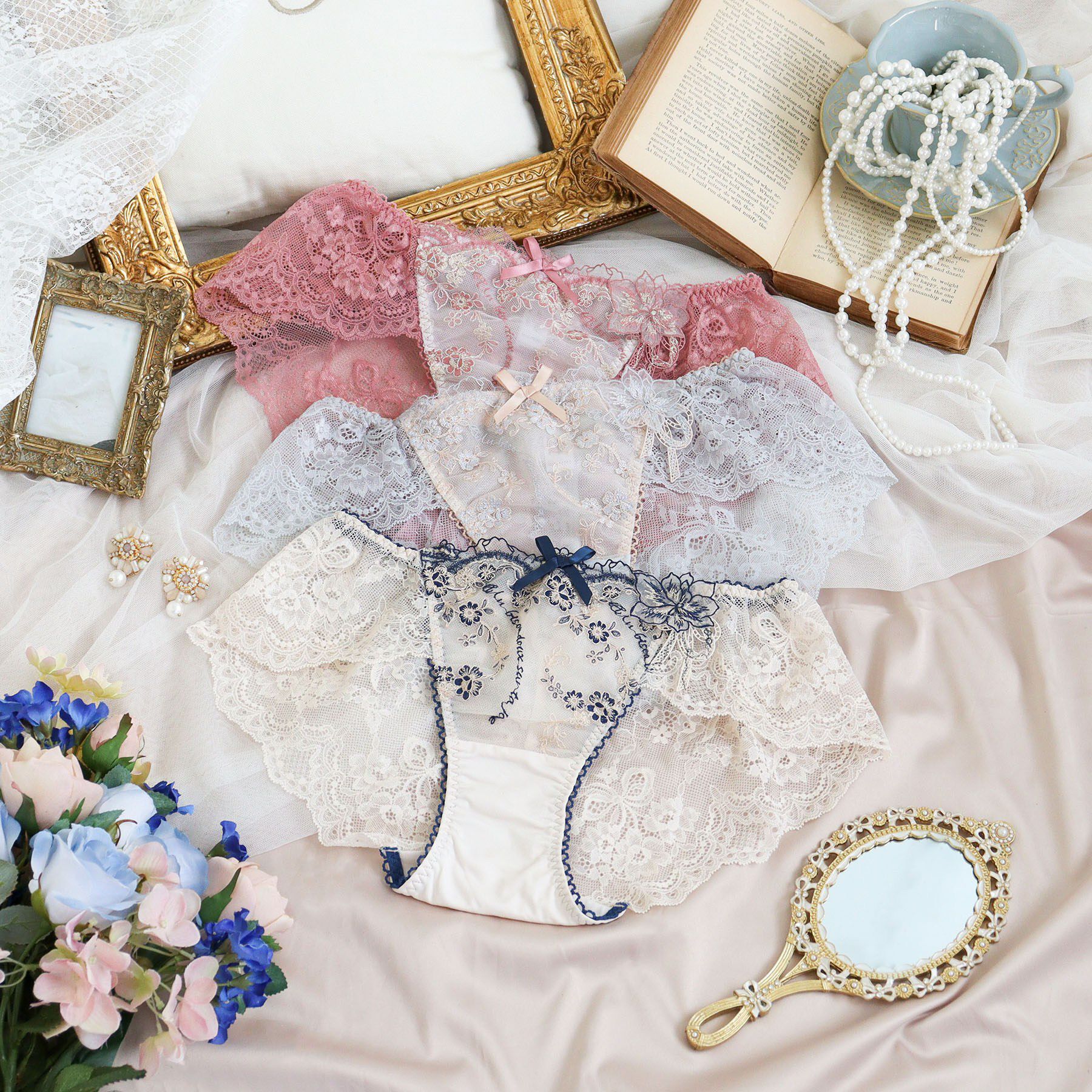 Risa Magli「アルベルタ レースショーツ」|インナー|