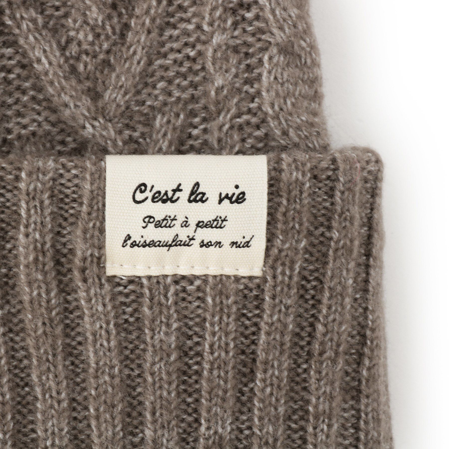 ITS&rsquo;DEMO「【リバーシブル／手洗い可】2WAYリブ編みニット帽」|ニット帽|