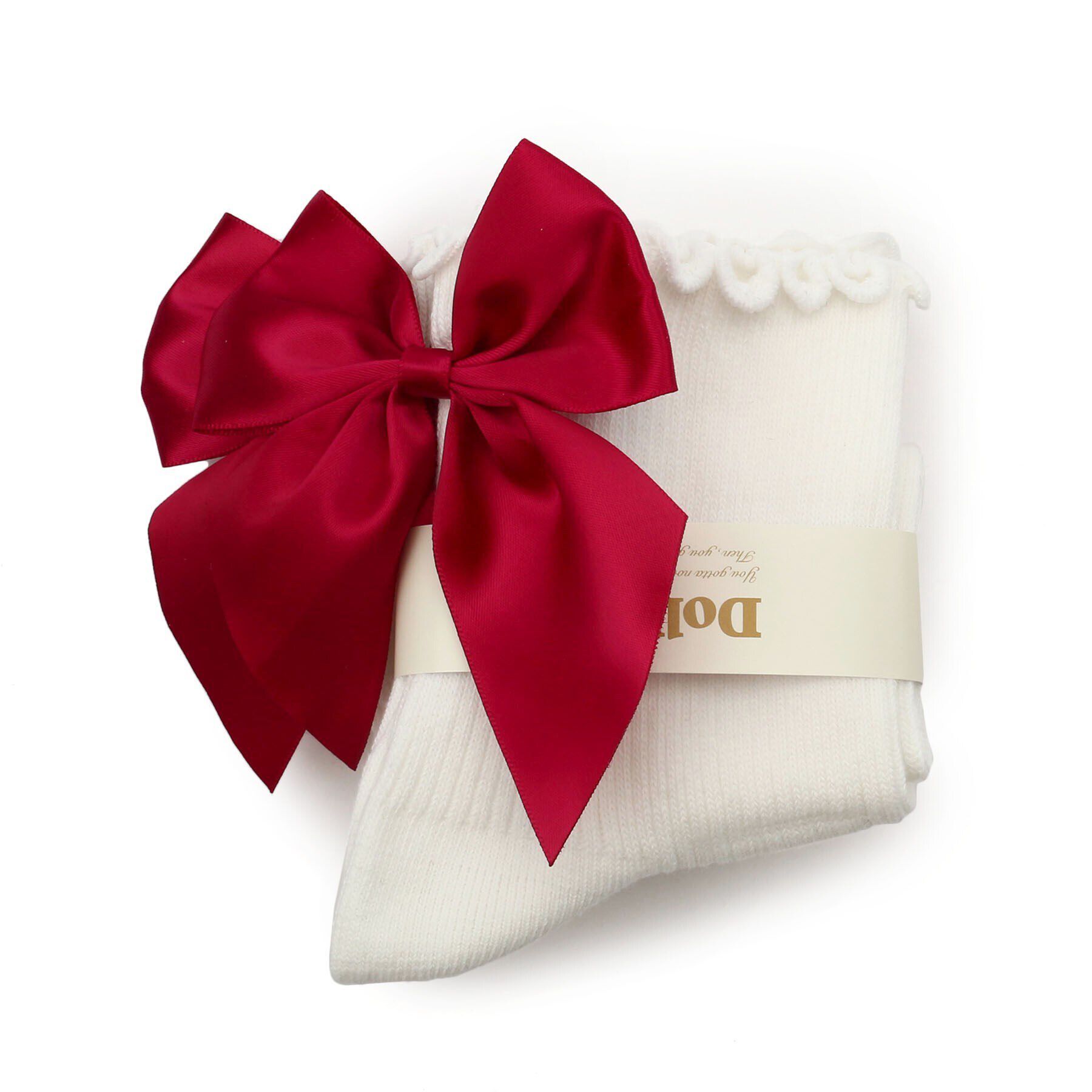 Doll Kiss「９色展開◆BIGリボン付きクルーソックス　靴下」|ソックス|