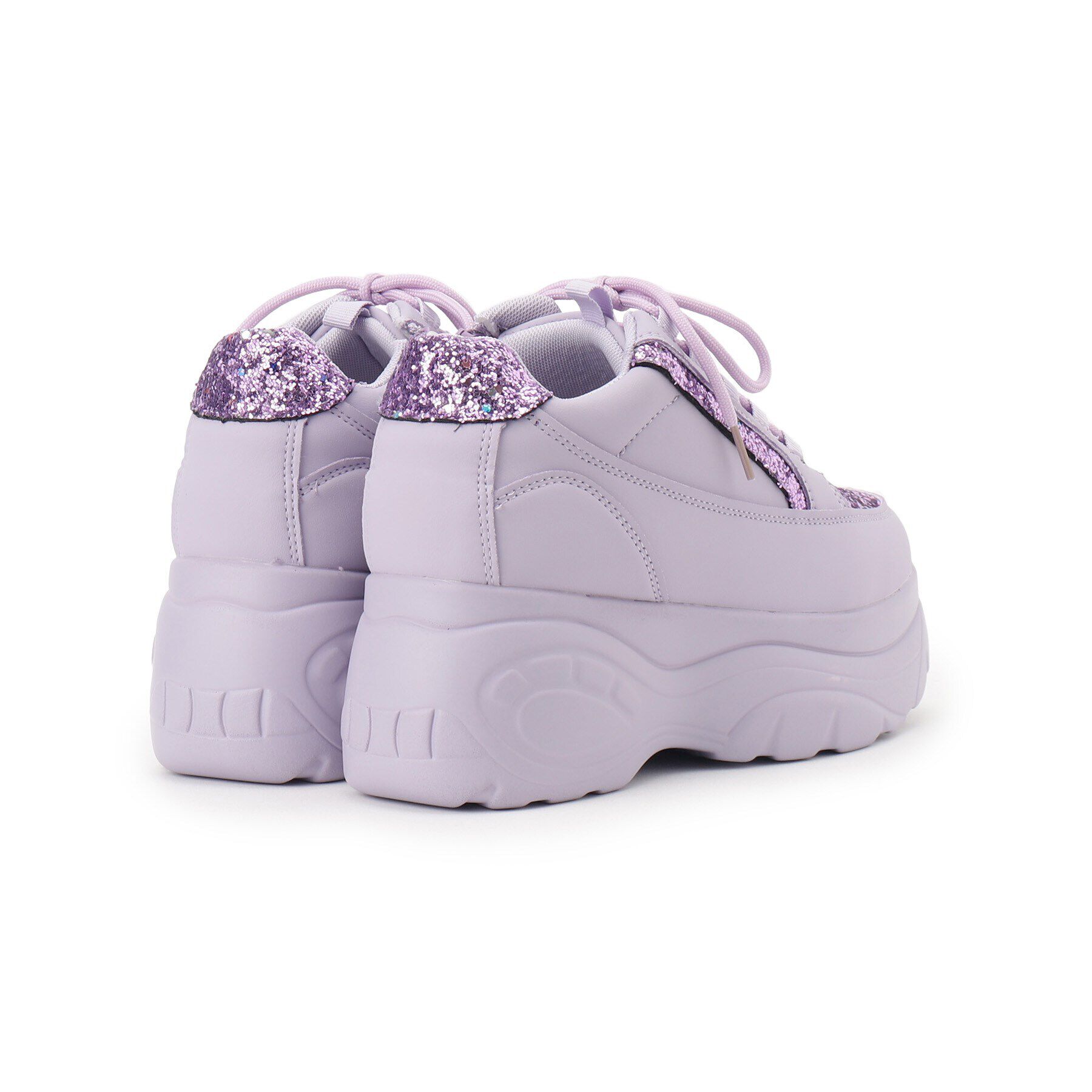 csT&P「ファスナー付グリッター厚底スニーカー」|スニーカー|