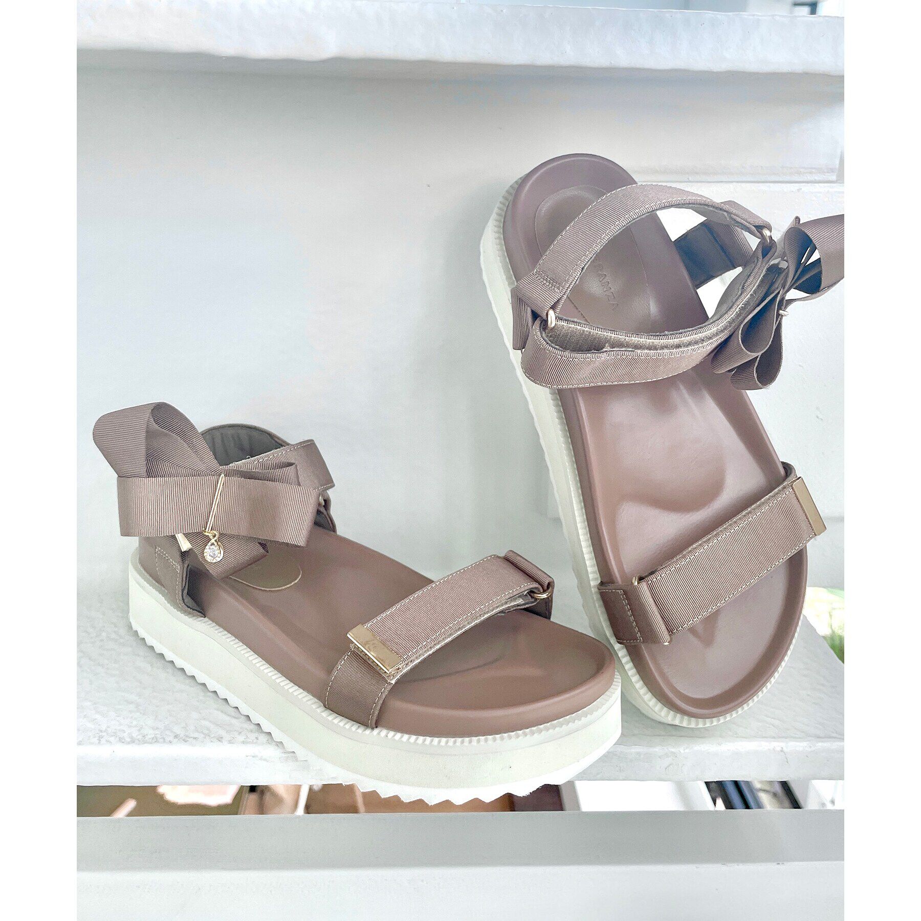 ESPERANZA「リボンフットベッドサンダル」|サンダル|