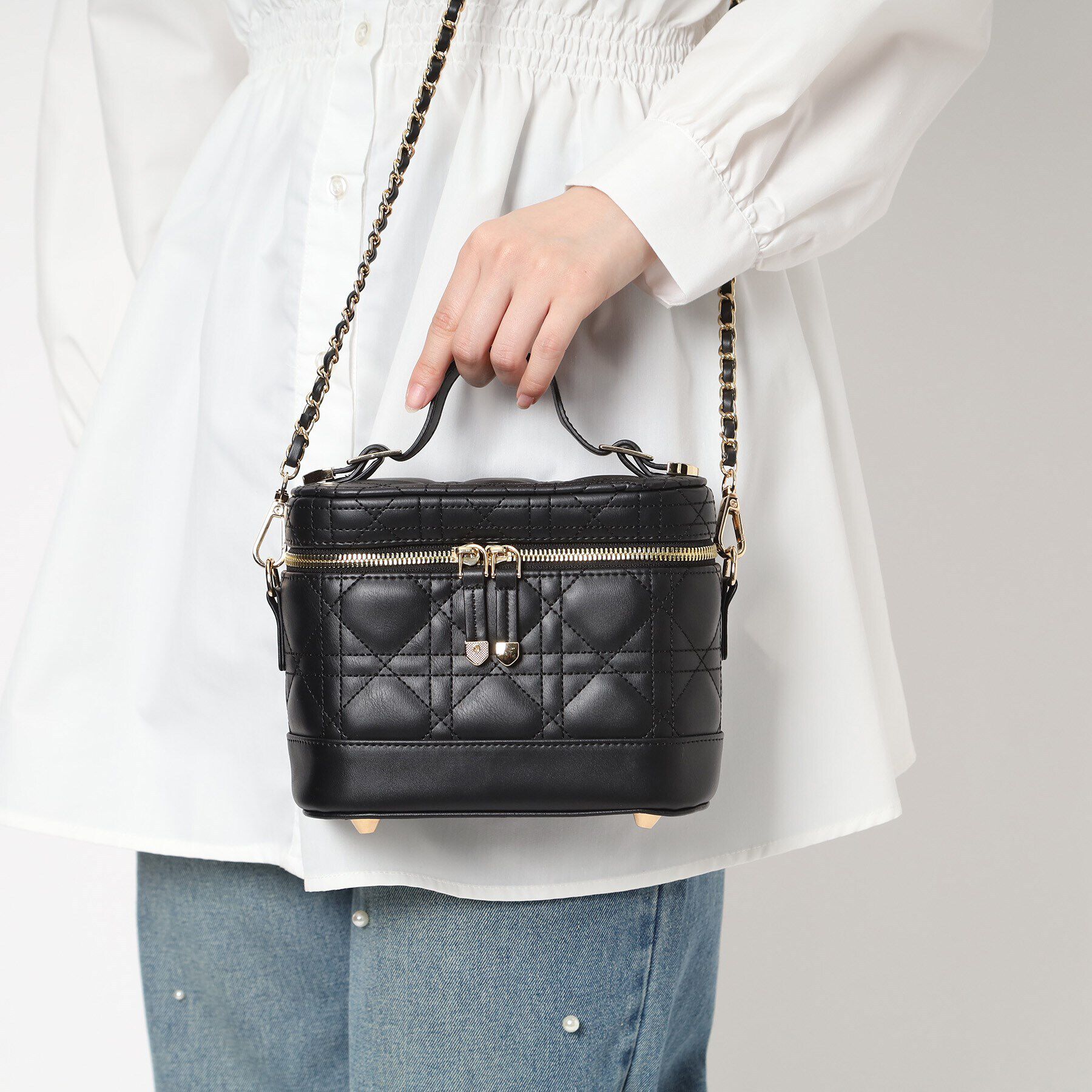 Ober Tashe「キルティングバニティ3WAYショルダー」|ショルダー・メッセンジャー|