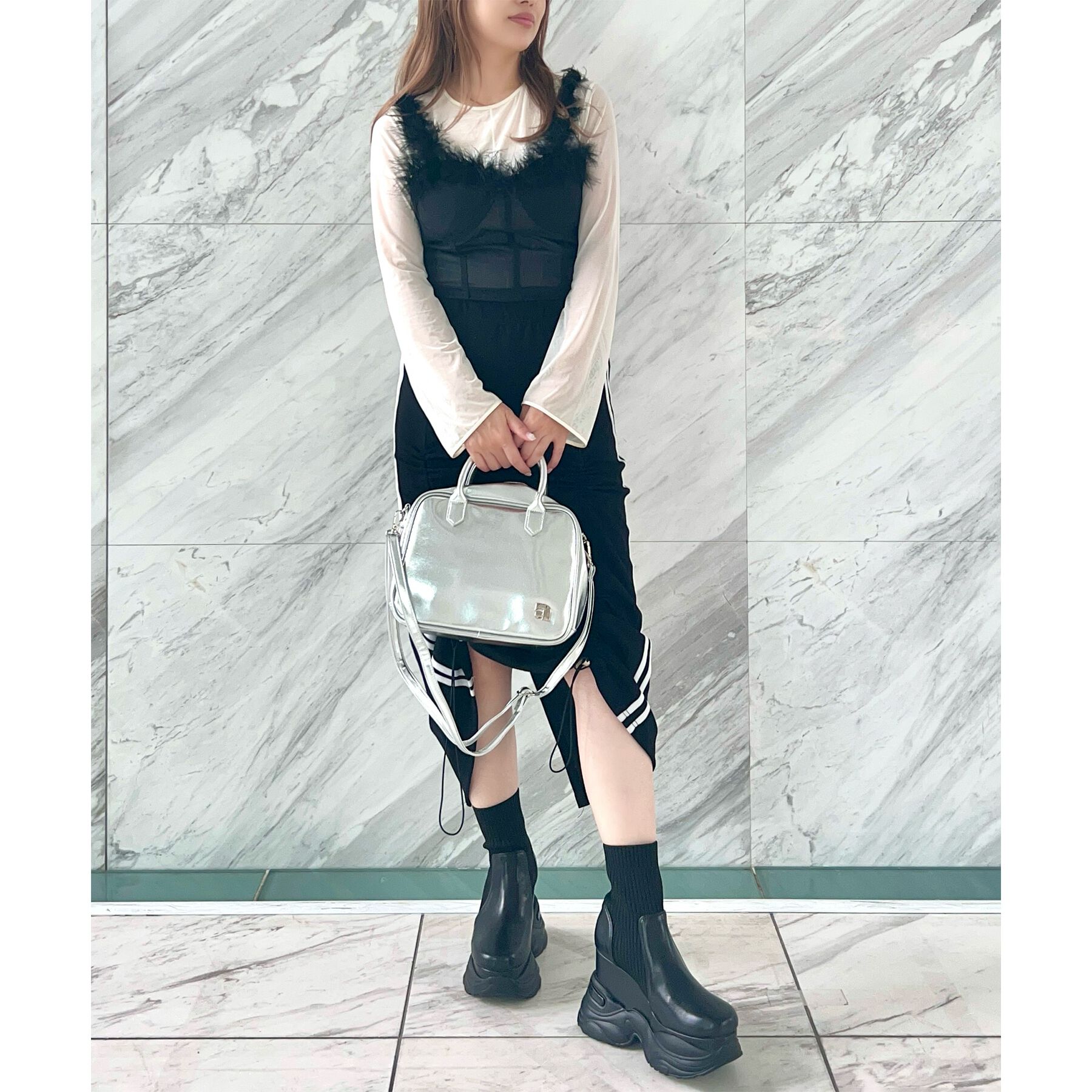 ESPERANZA「スニーカーソールニットショートブーツ」|ショートブーツ|