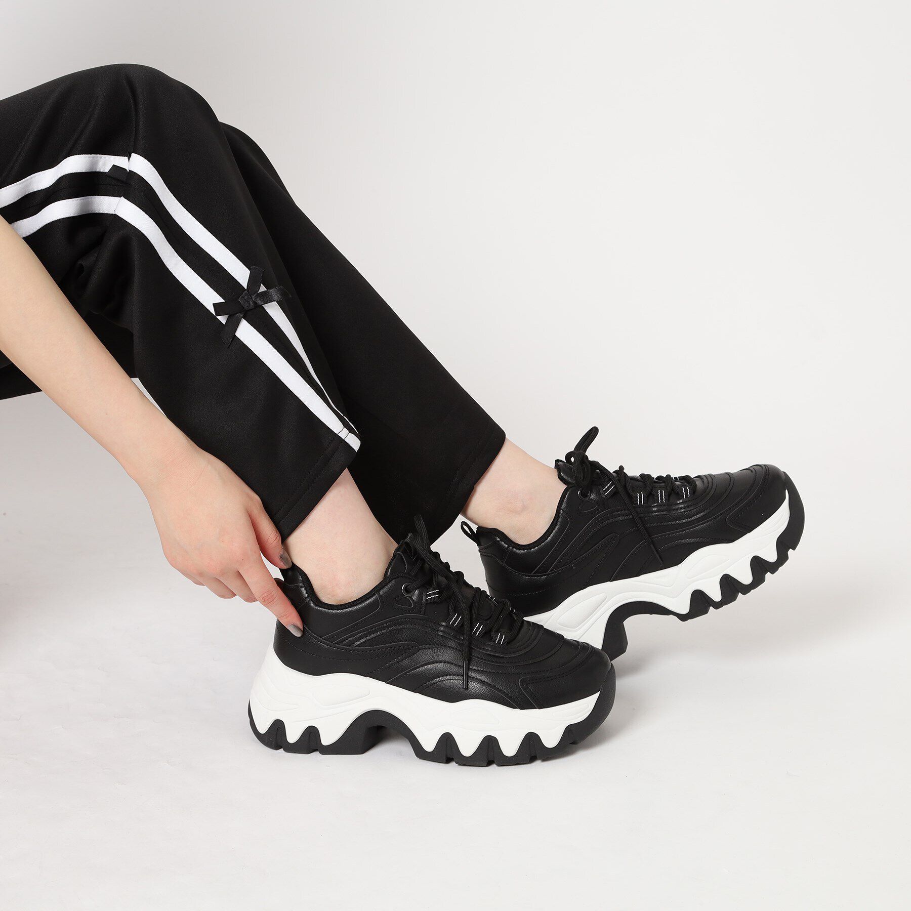 csT&P「厚底凹凸ソールスニーカー」|スニーカー|