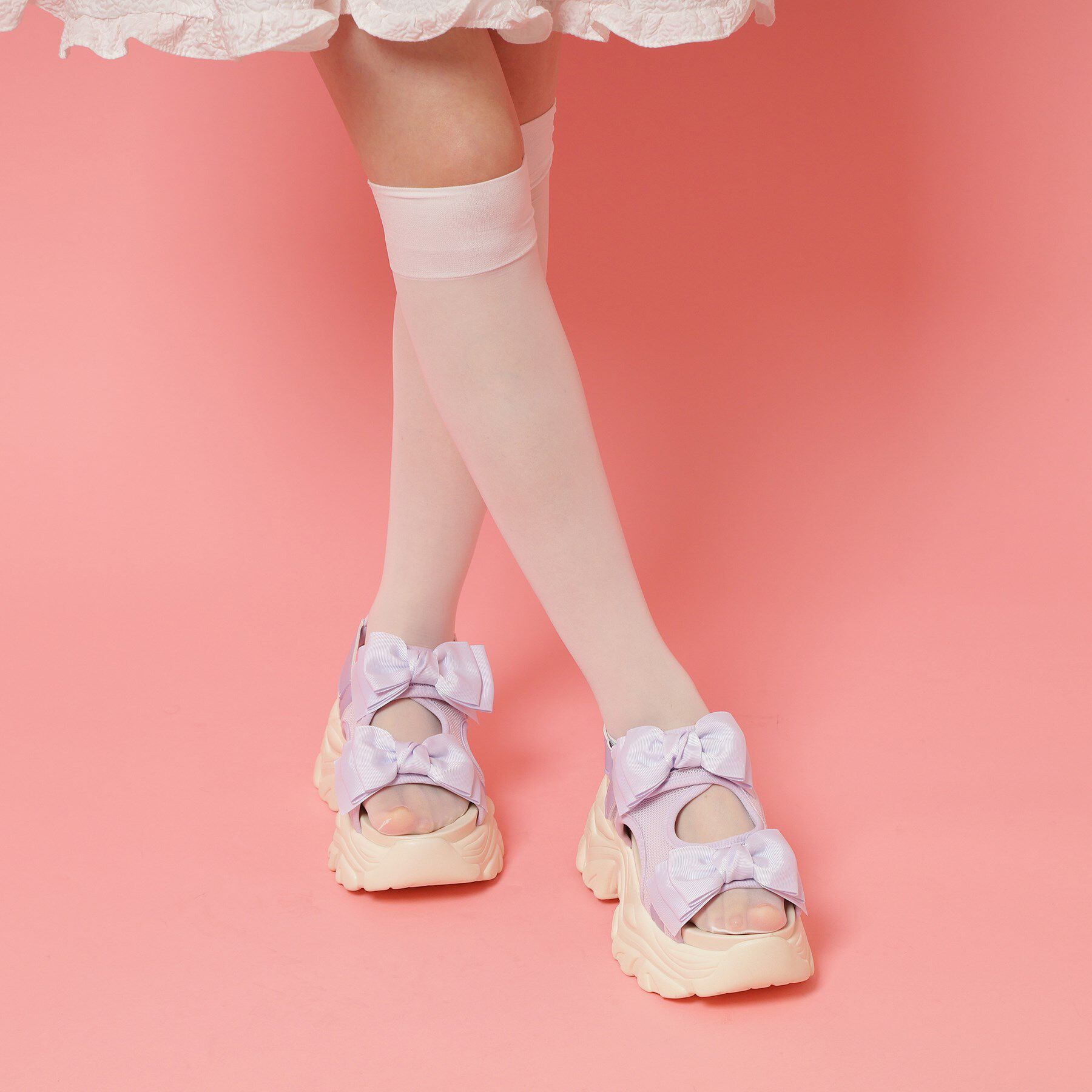 csT&P「厚底ダブルリボンサンダル」|サンダル|