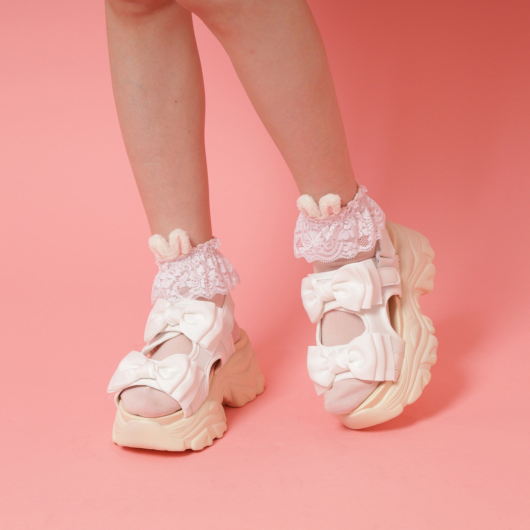 csT&P「厚底ダブルリボンサンダル」|サンダル|