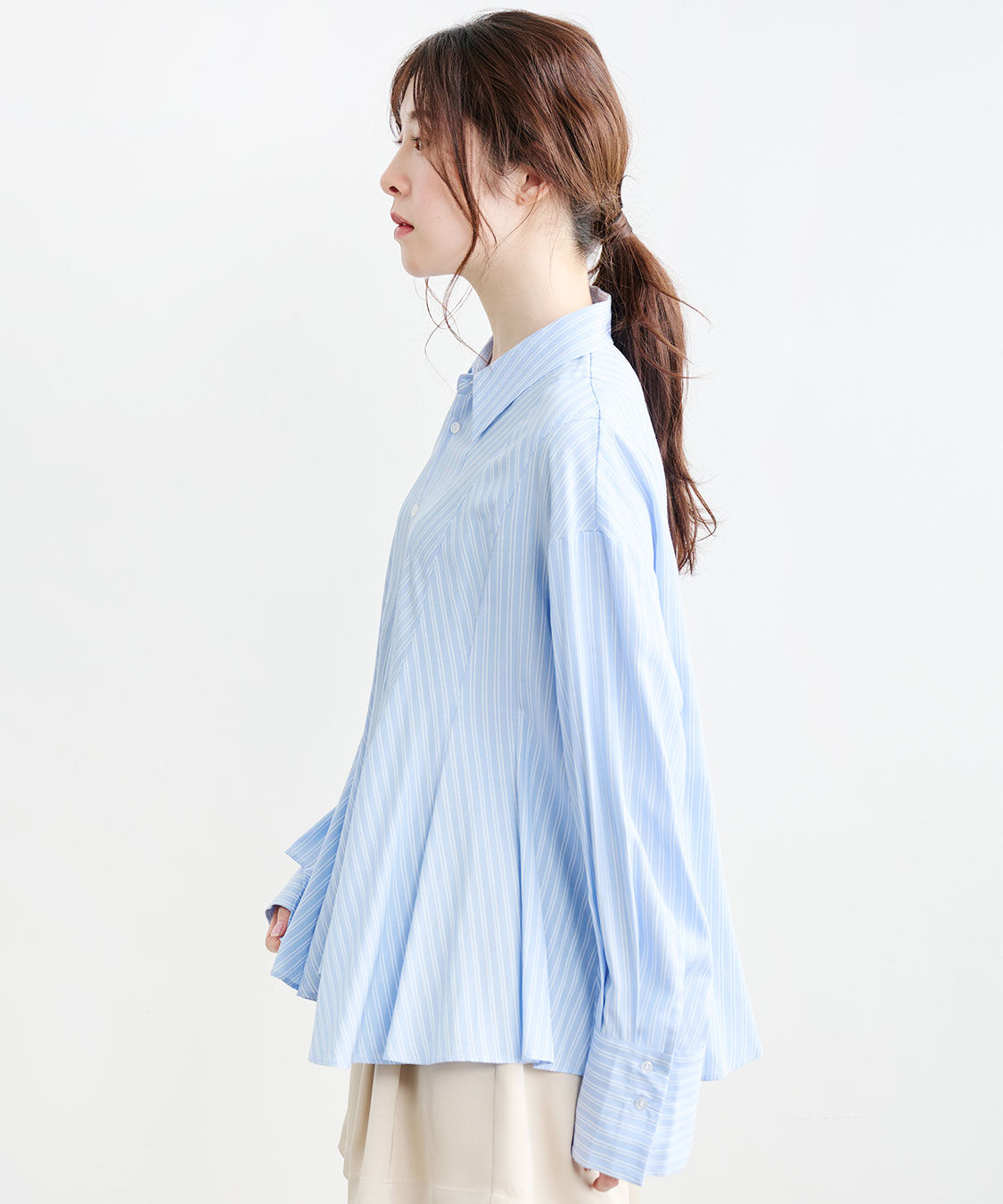 COCO DEAL「フレアペプラムシャツ」|シャツ・ブラウス|