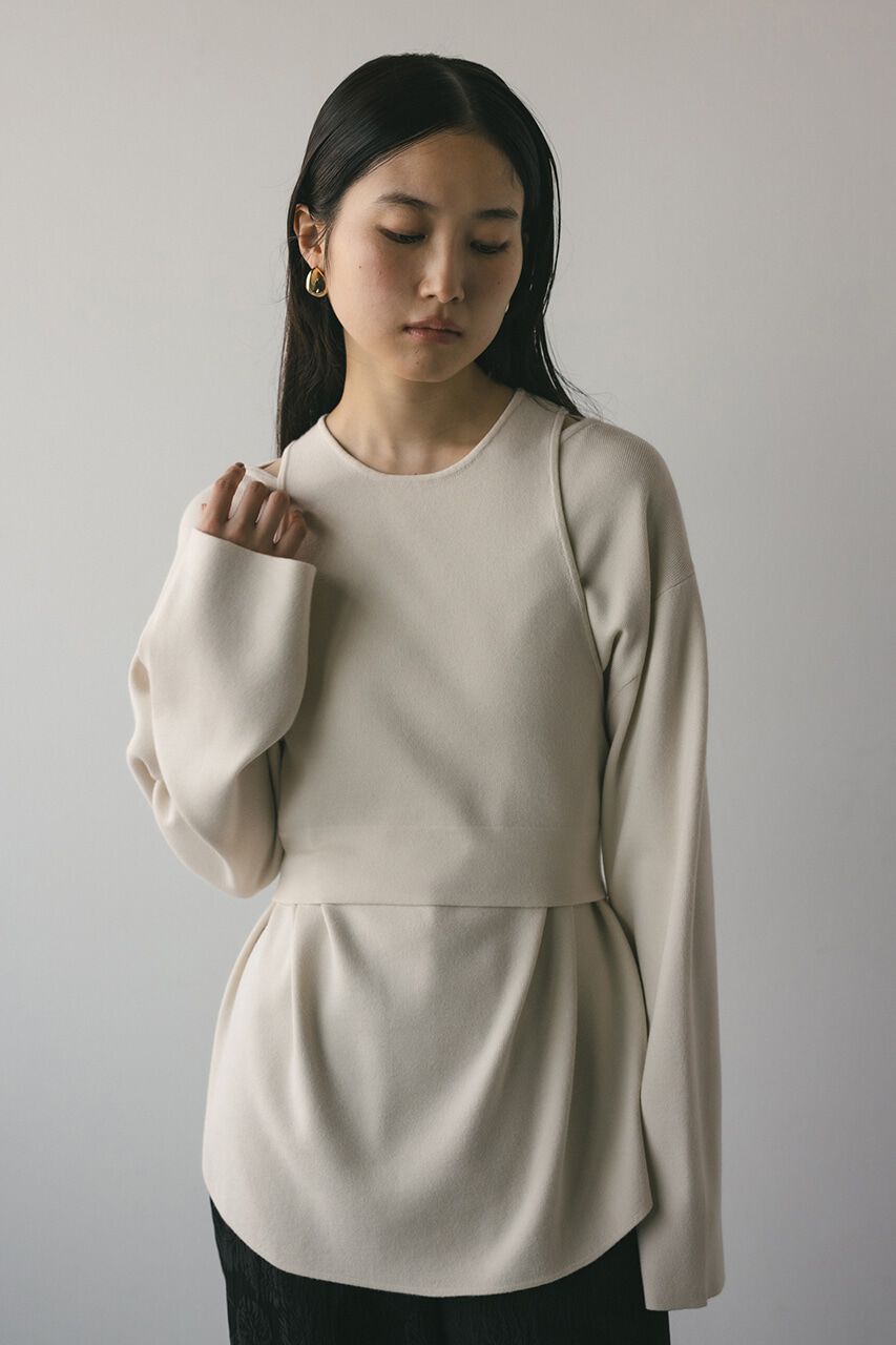 STYLEMIXER「ウォッシャブルアメスリレイヤードニット」|ニット・セーター|