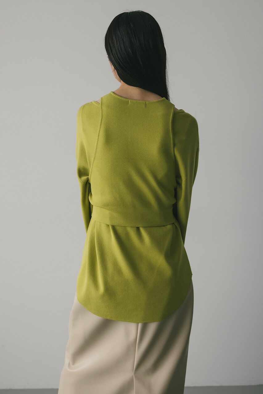 STYLEMIXER「ウォッシャブルアメスリレイヤードニット」|ニット・セーター|