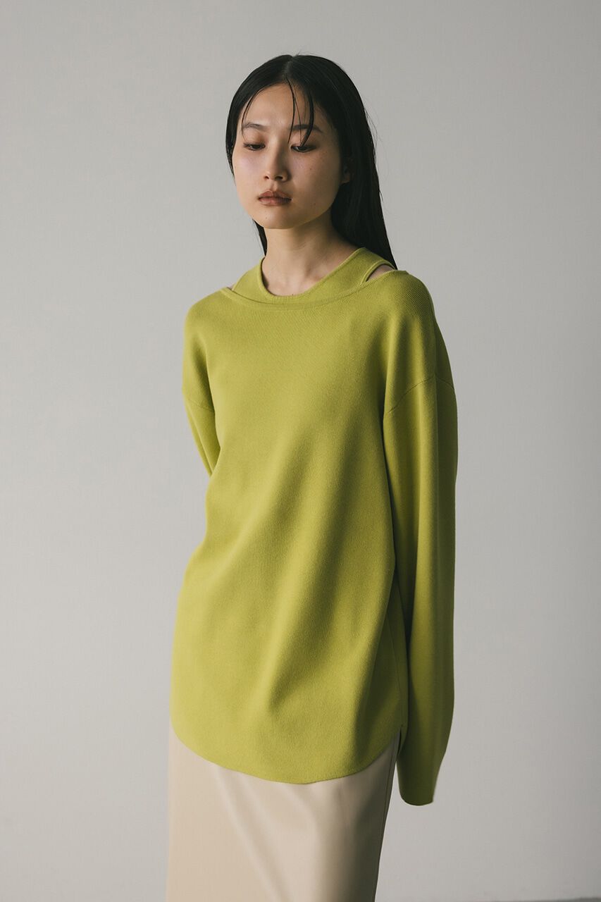 STYLEMIXER「ウォッシャブルアメスリレイヤードニット」|ニット・セーター|