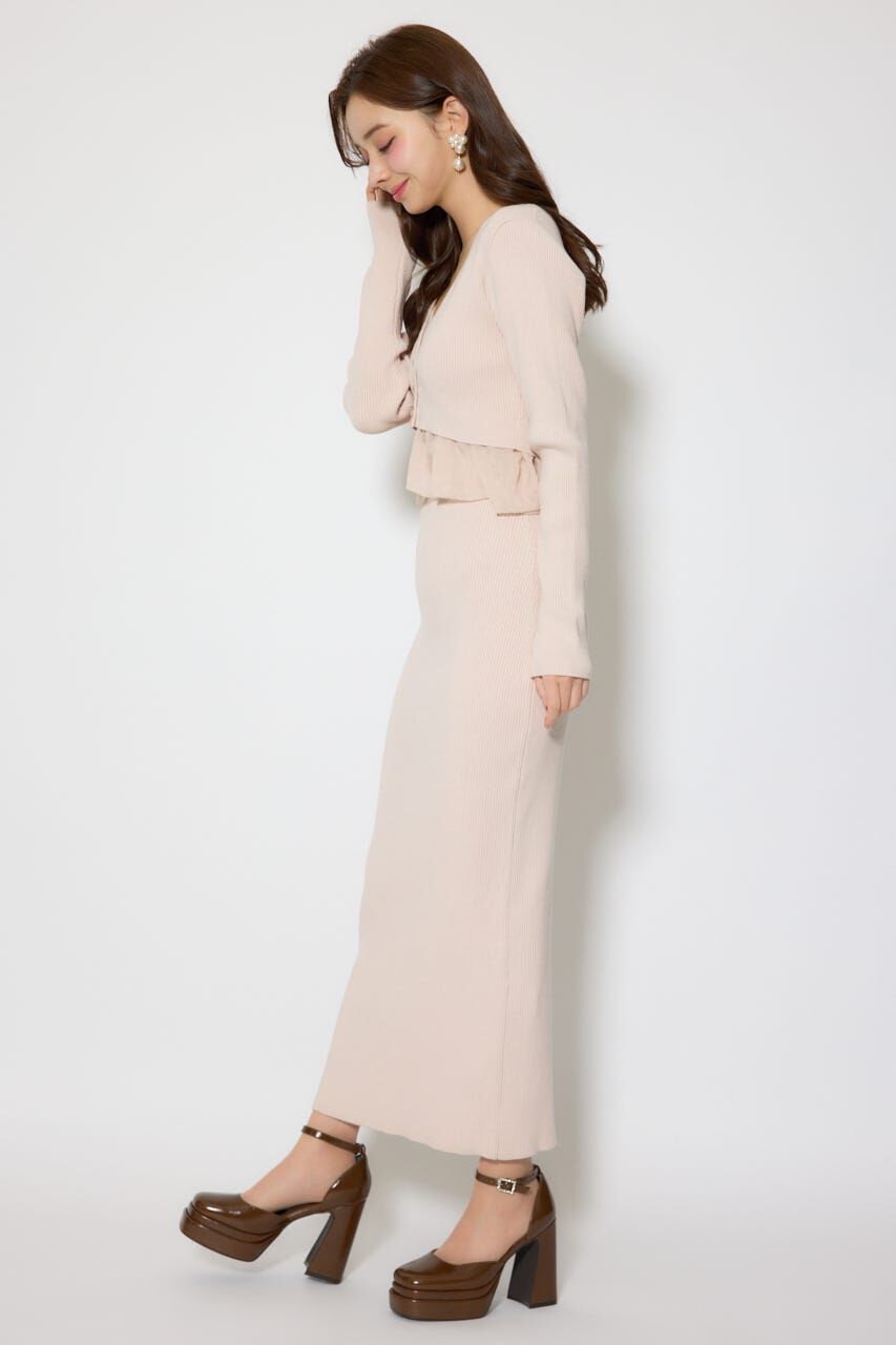 rienda「ペプラムカーデセットキャミワンピース」|ワンピース|