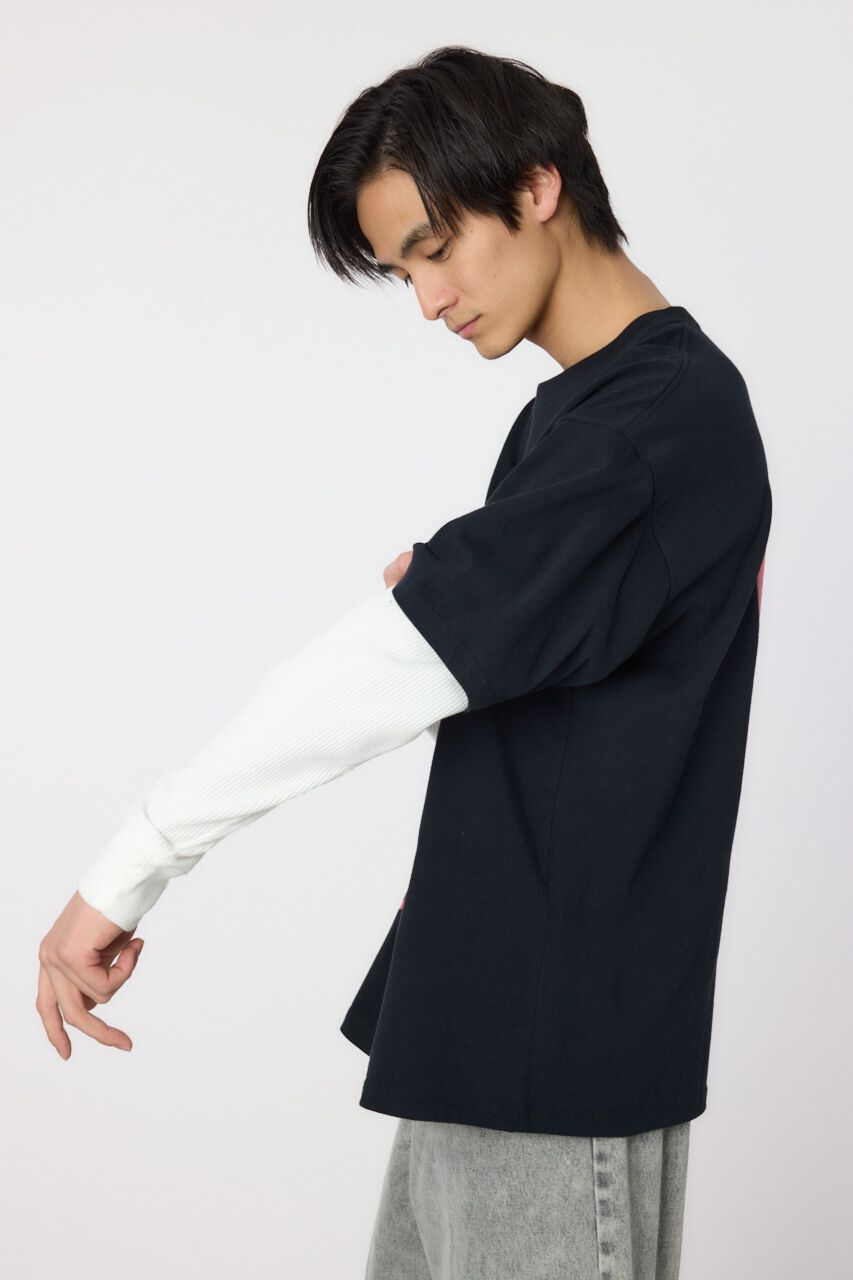 RODEO CROWNS「ハートパネルレイヤードロングスリーブTシャツ」|Tシャツ・カットソー|