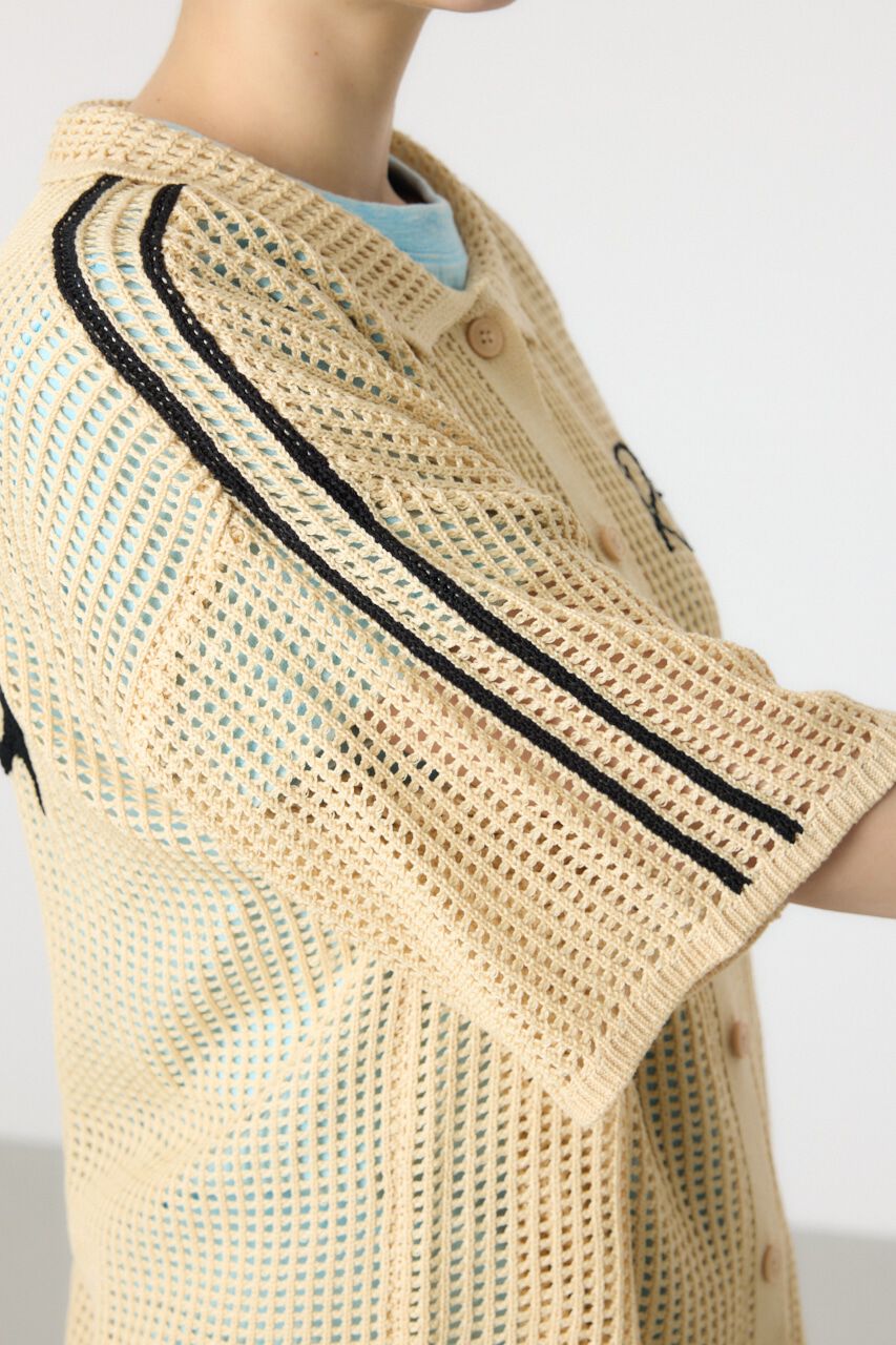 RODEO CROWNS「透かし編ラインカーディガン」|カーディガン|