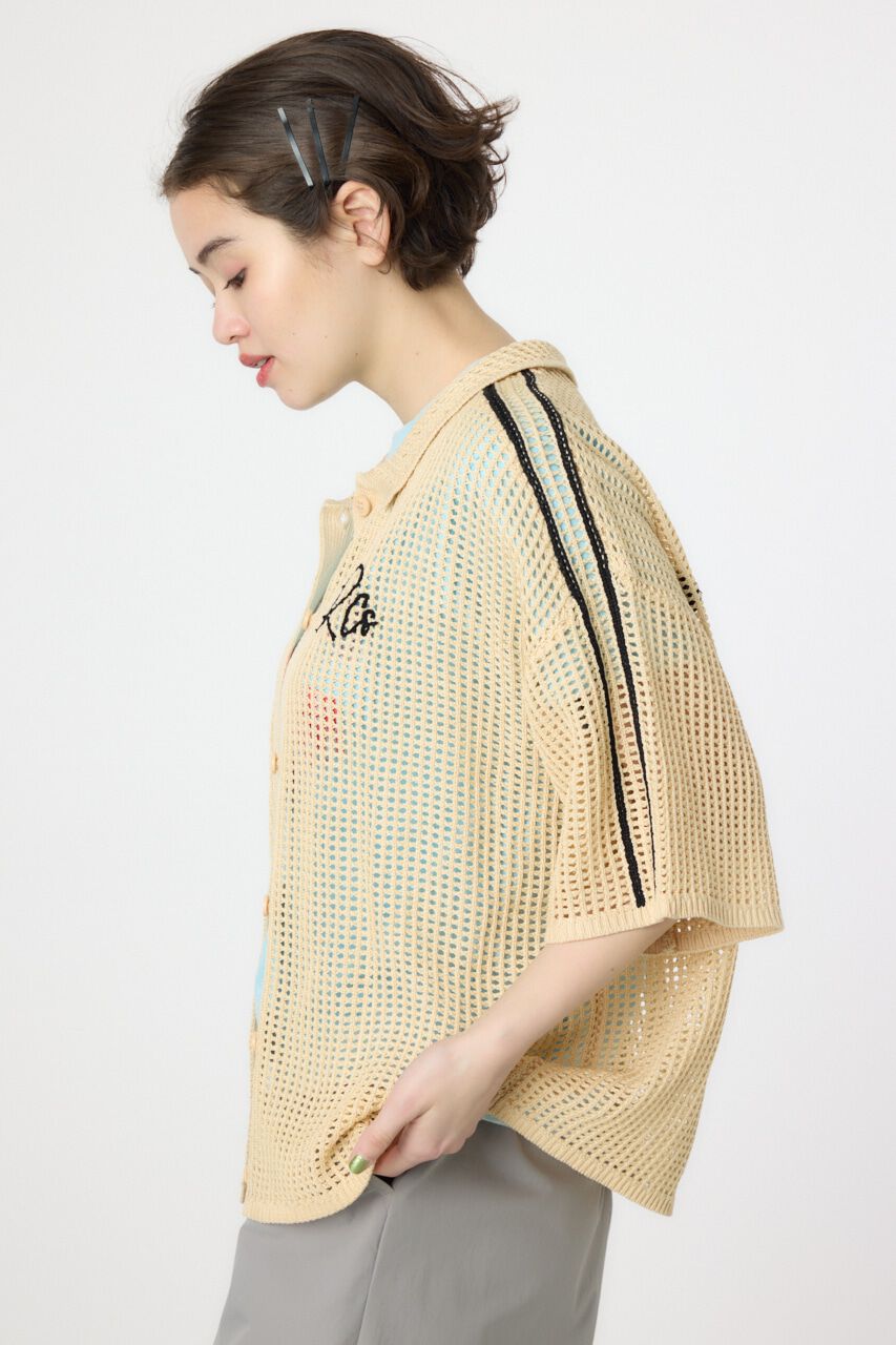 RODEO CROWNS「透かし編ラインカーディガン」|カーディガン|