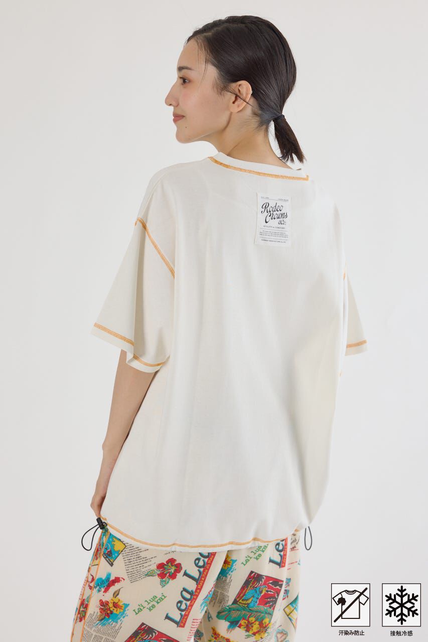 RODEO CROWNS「MASTER PROTECT ドロストビッグTシャツ」|Tシャツ・カットソー|O/WHT1