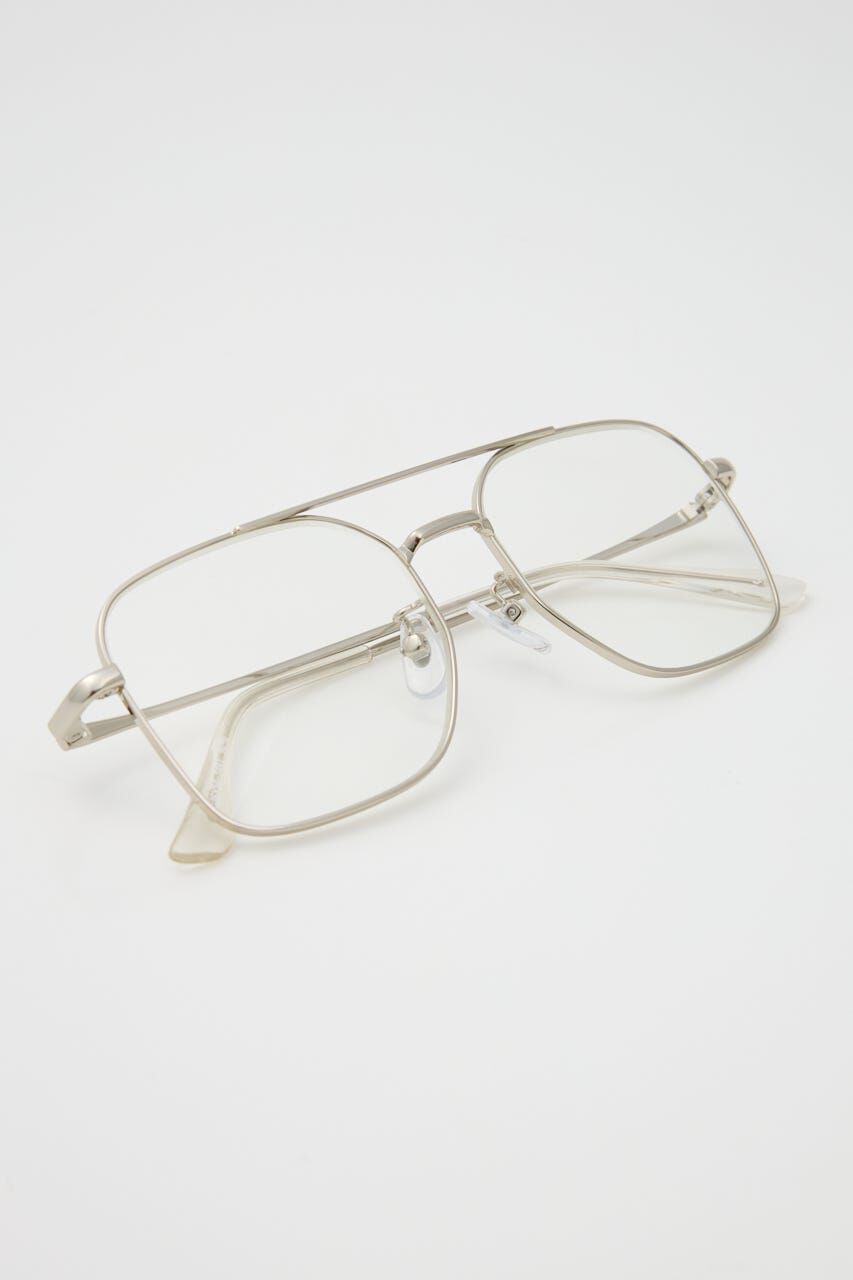 SLY「SQUARE METAL FLAME アイウェア」|メガネ|