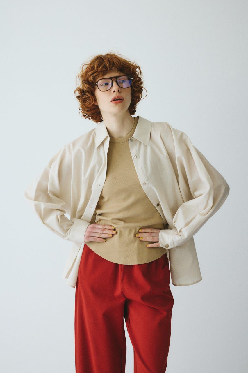 HeRIN.CYE「［予約］Back shirring shirt」|シャツ・ブラウス|